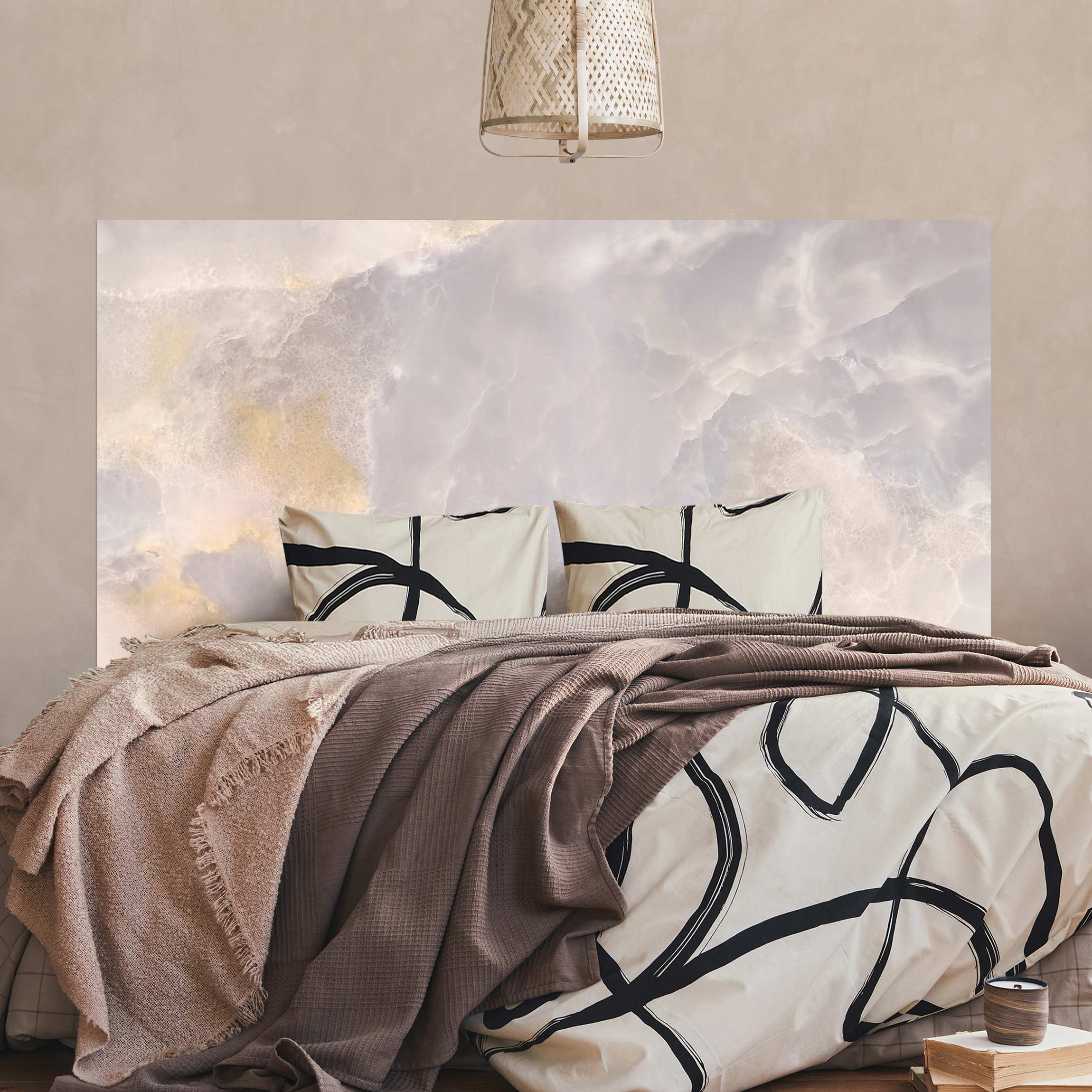 Kopfteil Bett Onyx Marmor