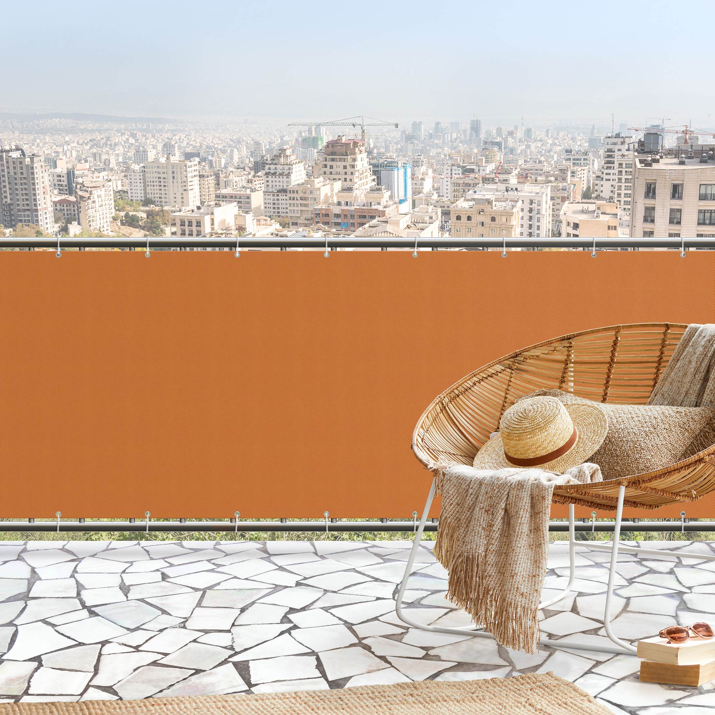 Balkon Sichtschutz Orange