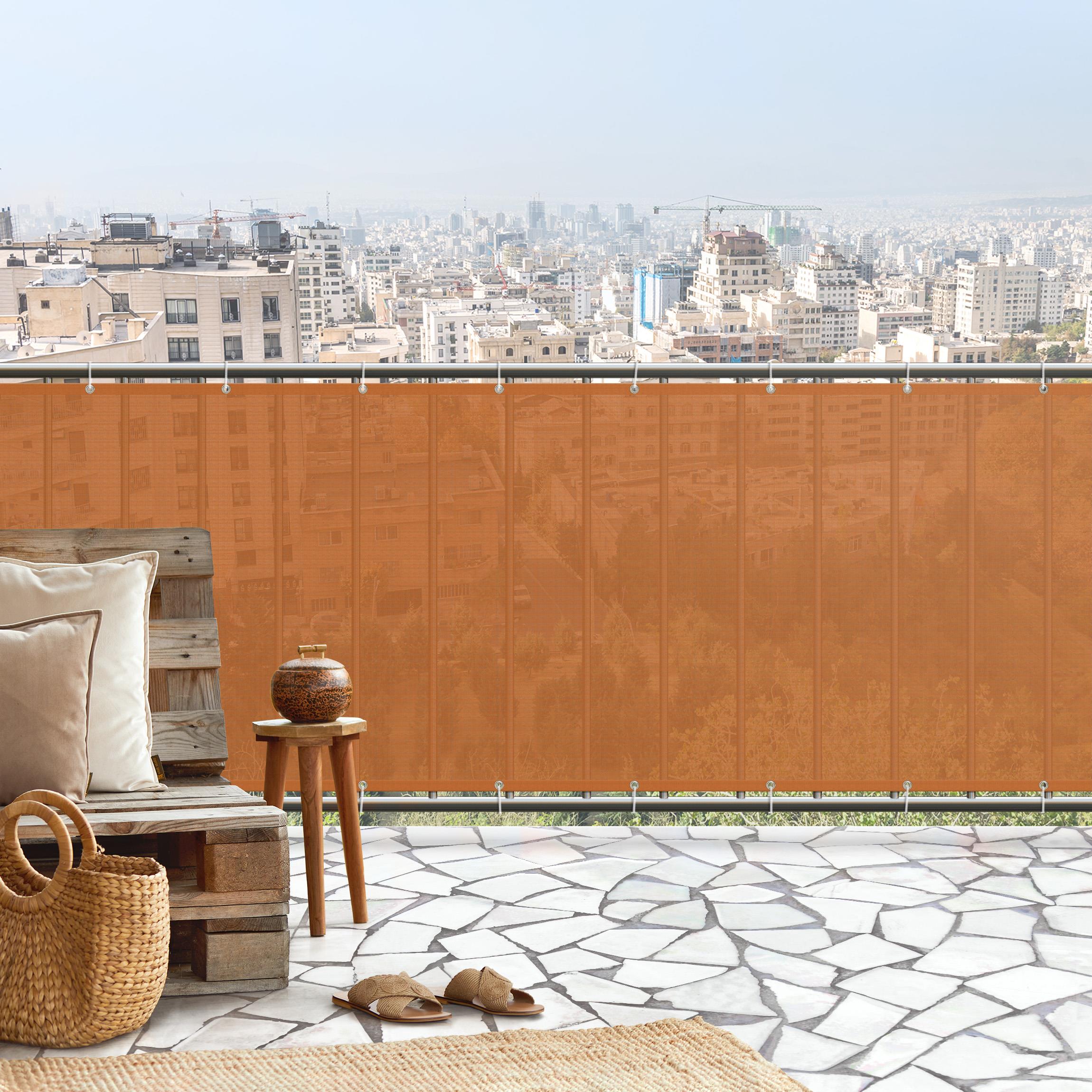 Balkon Sichtschutz Orange