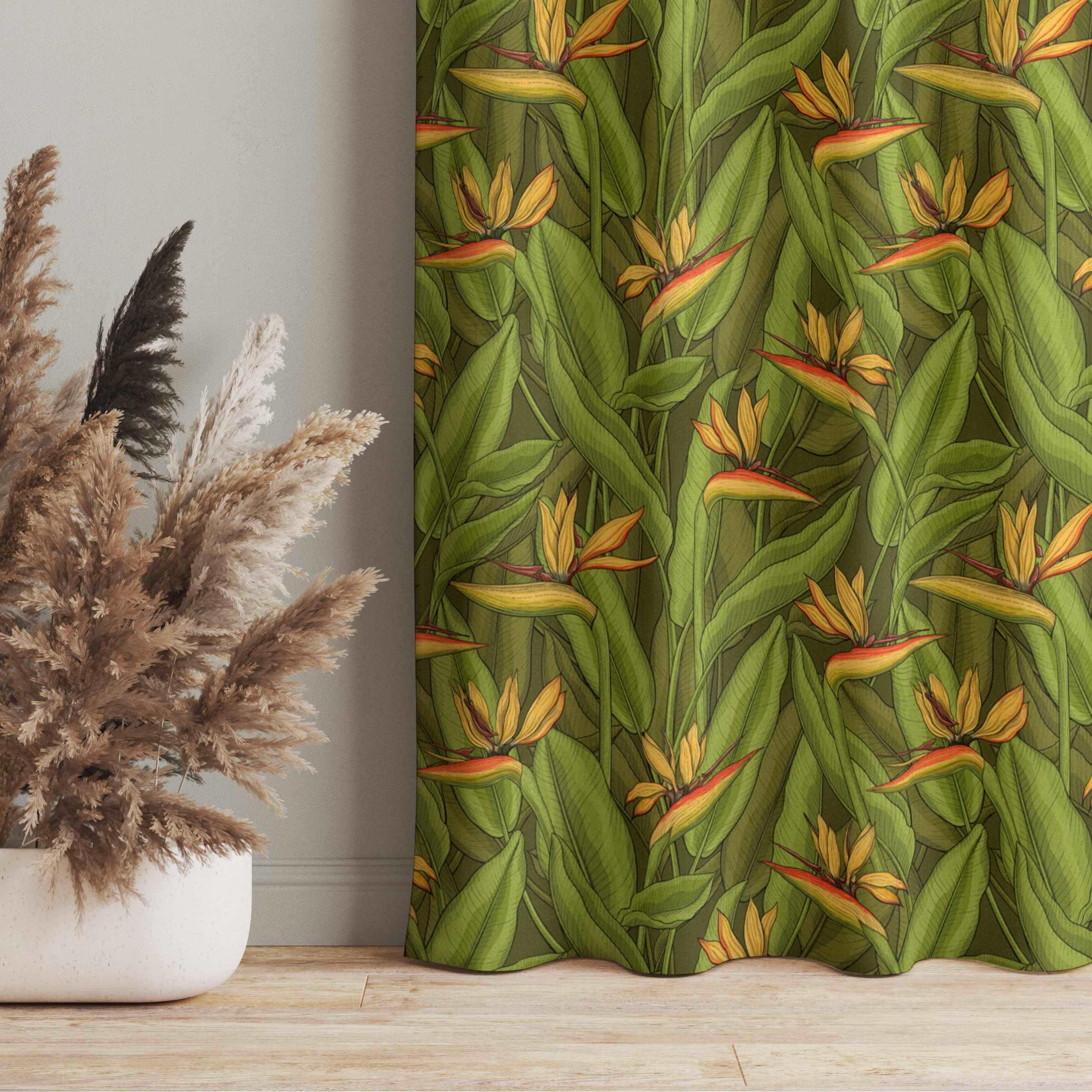 Vorhang Paradiesvogelblume