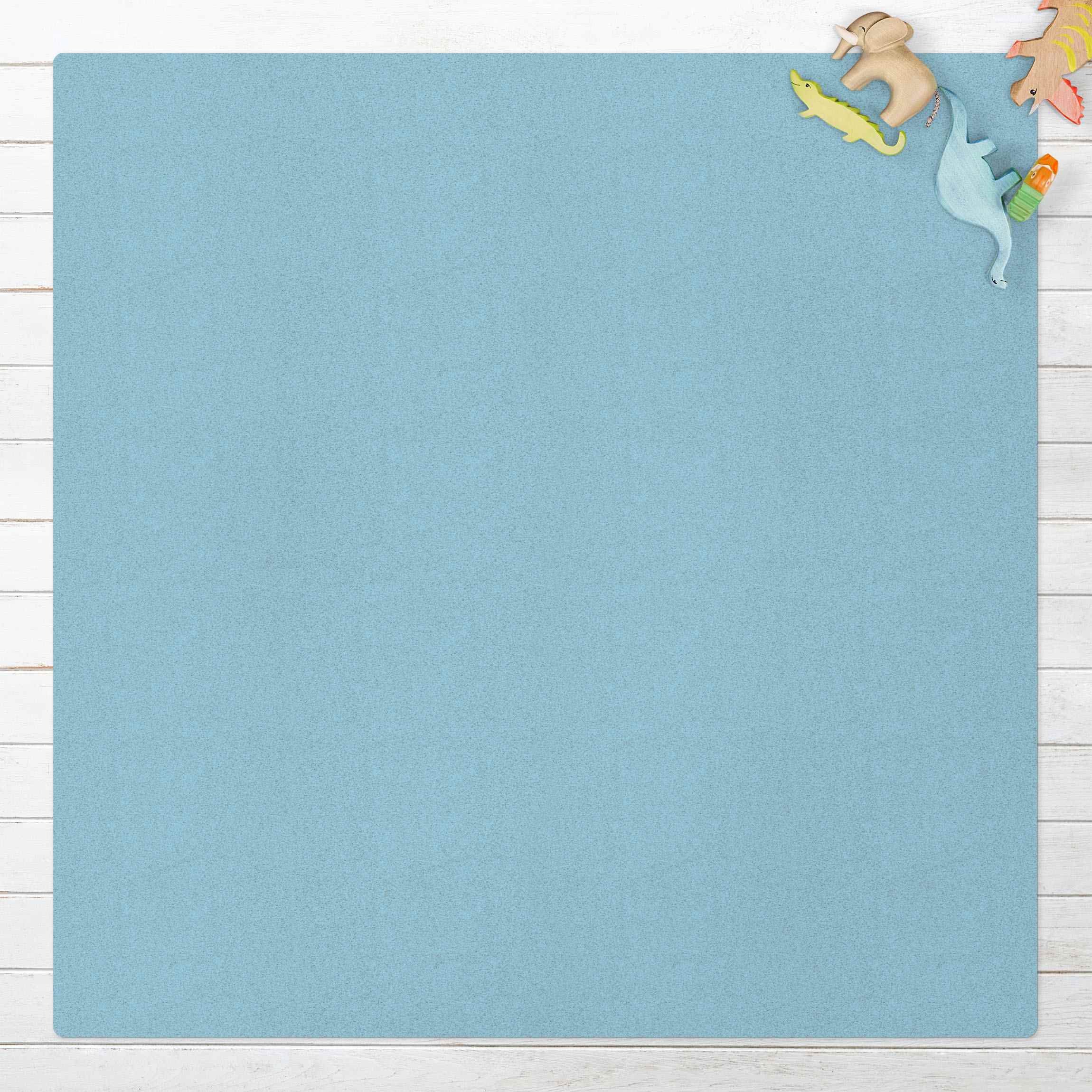 Kork-Teppich Pastellblau