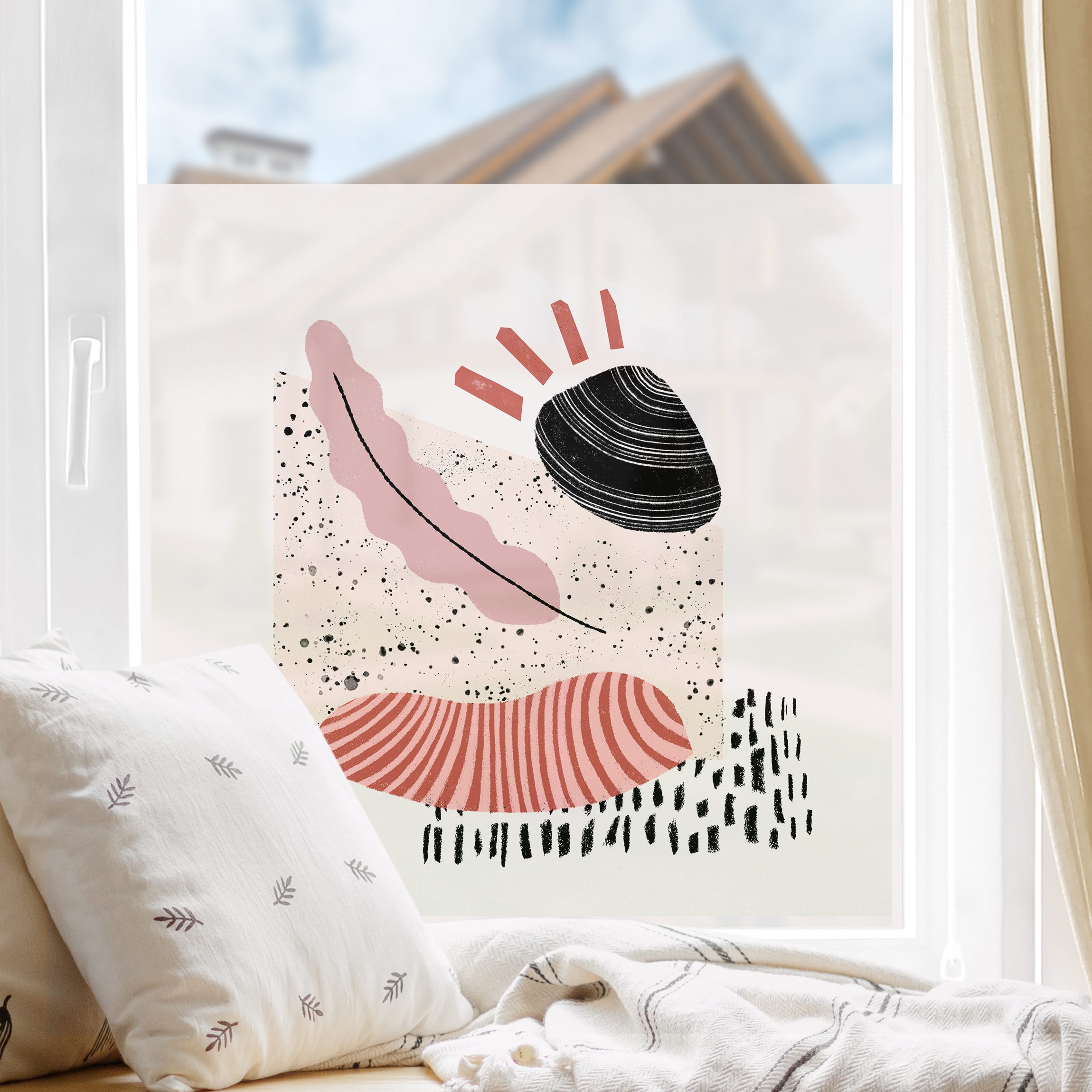 Fensterfolie Pastellige Collage I