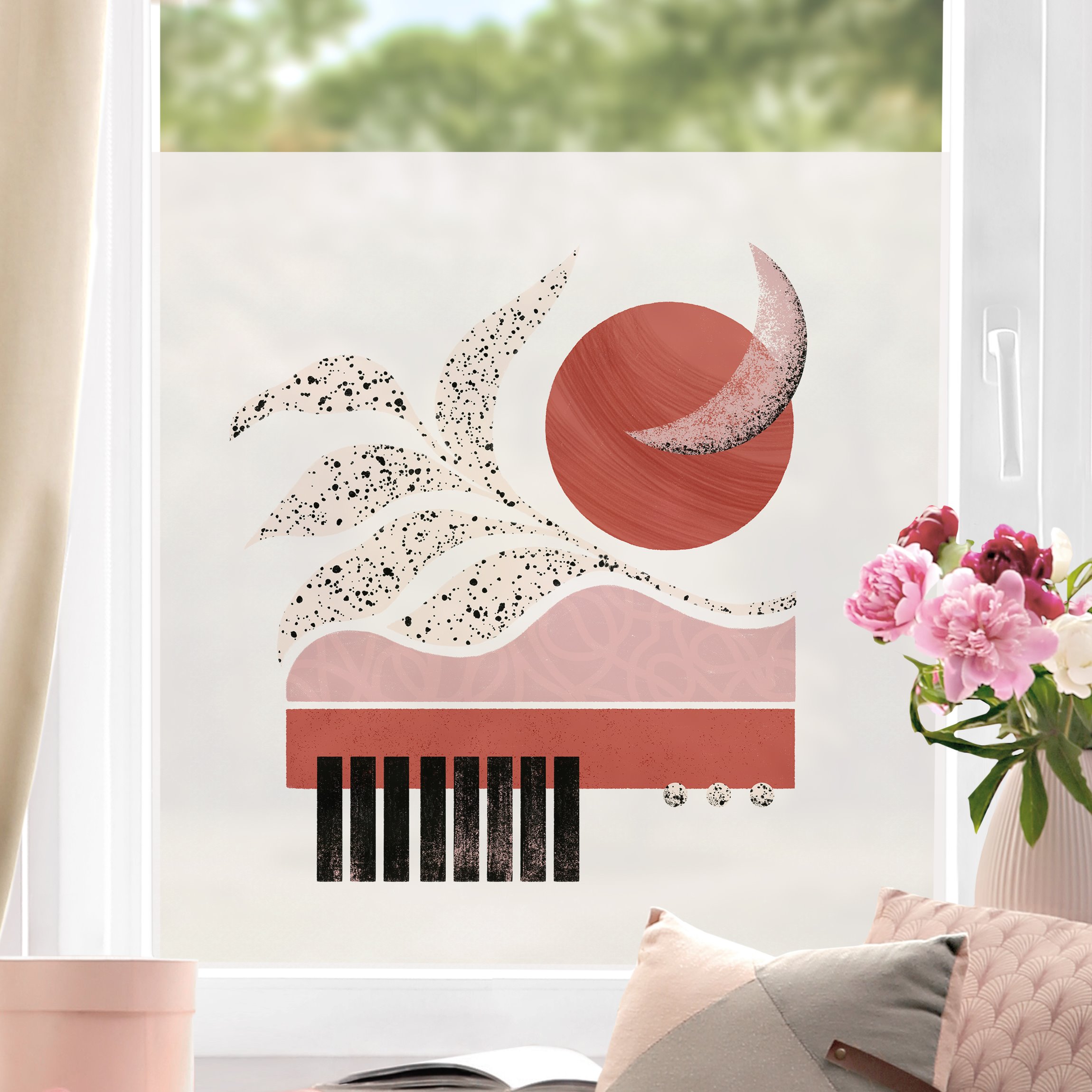 Fensterfolie Pastellige Collage III