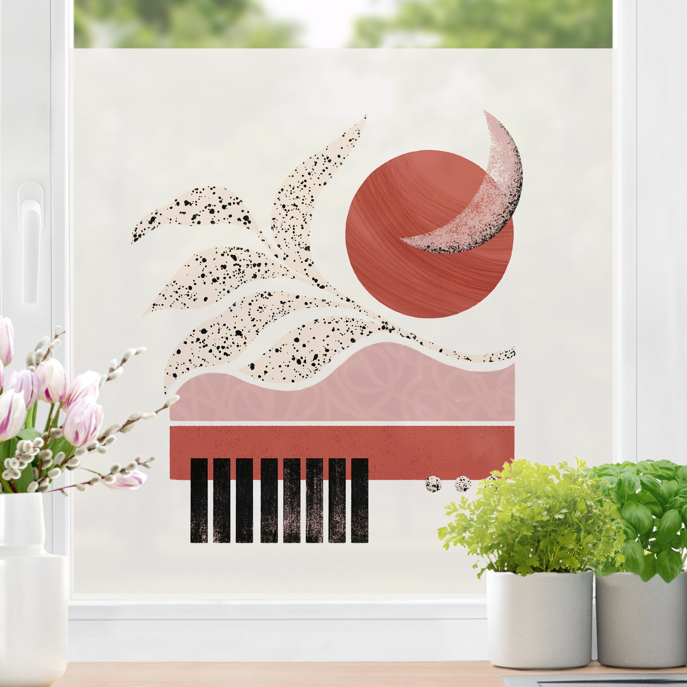 Fensterfolie Pastellige Collage III