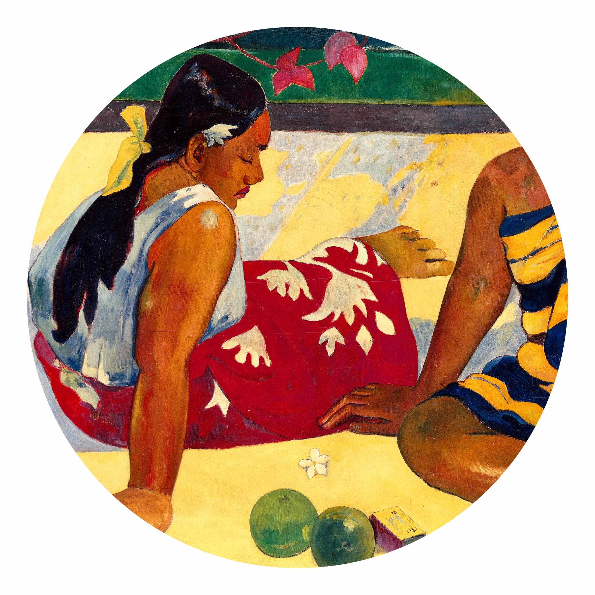 Runde Fototapete Paul Gauguin - Frauen von Tahiti