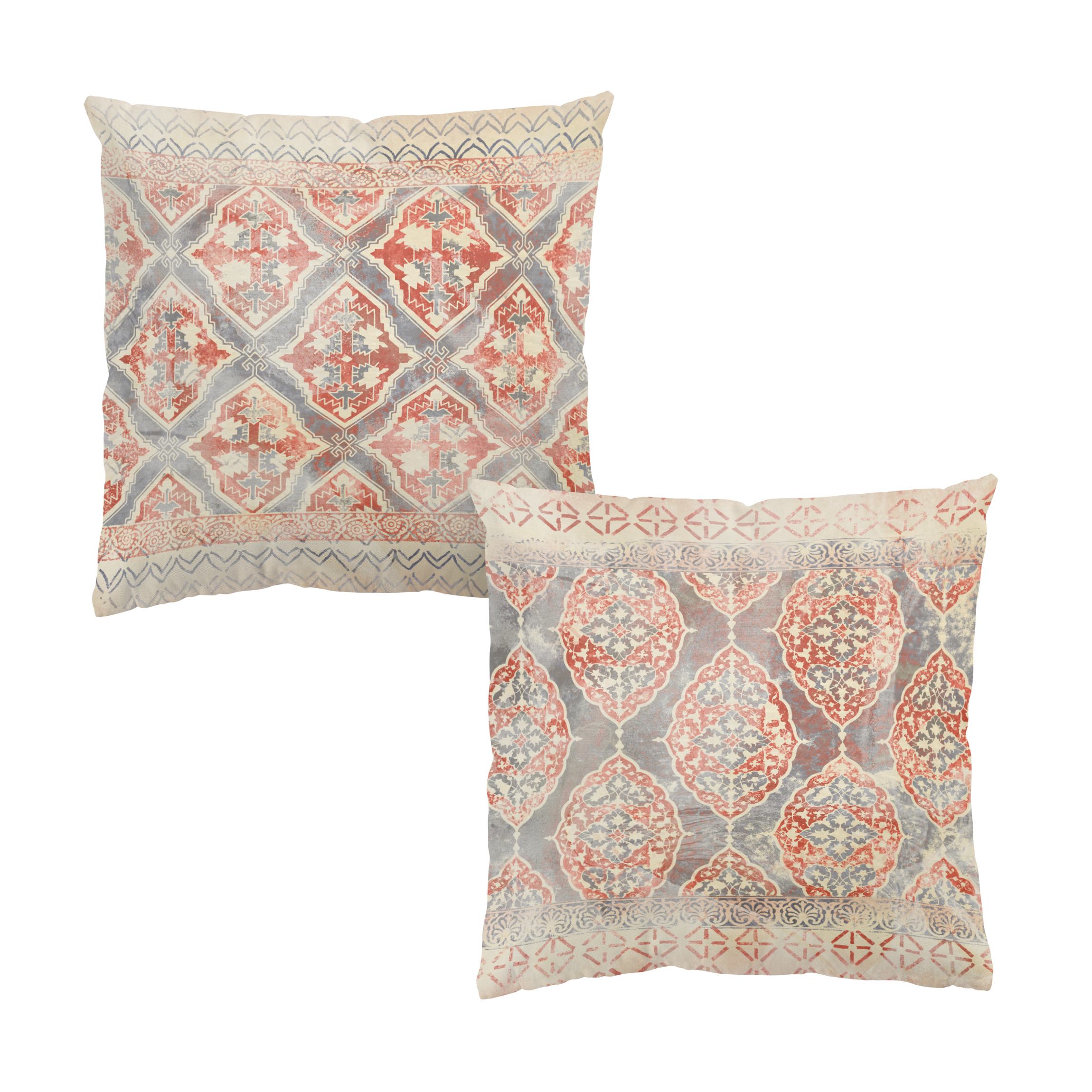 Dekokissen 2er Set Persisches Vintage Muster in Indigo Set I