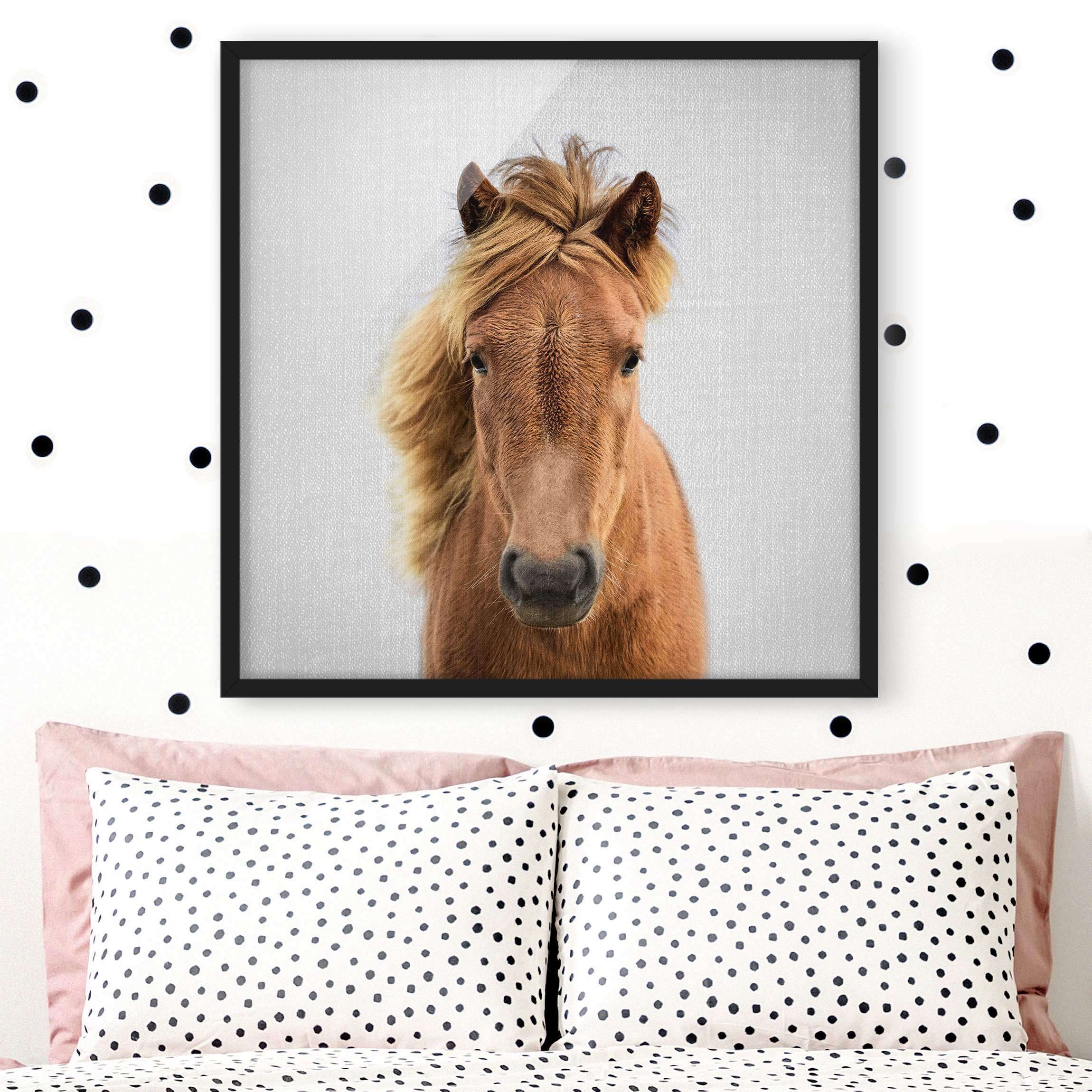 Bild mit Rahmen Pferd Pauline