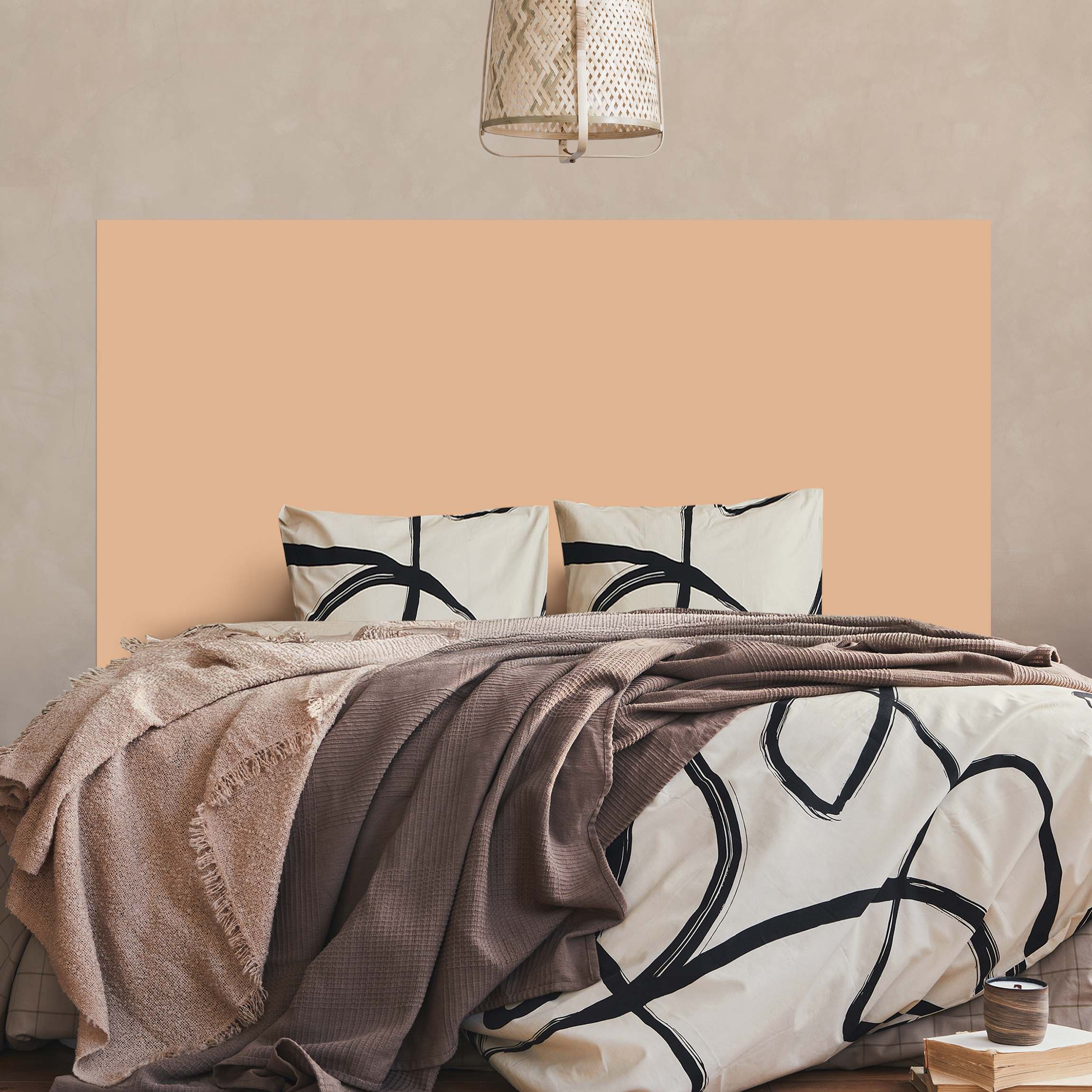 Kopfteil Bett Pfirsich