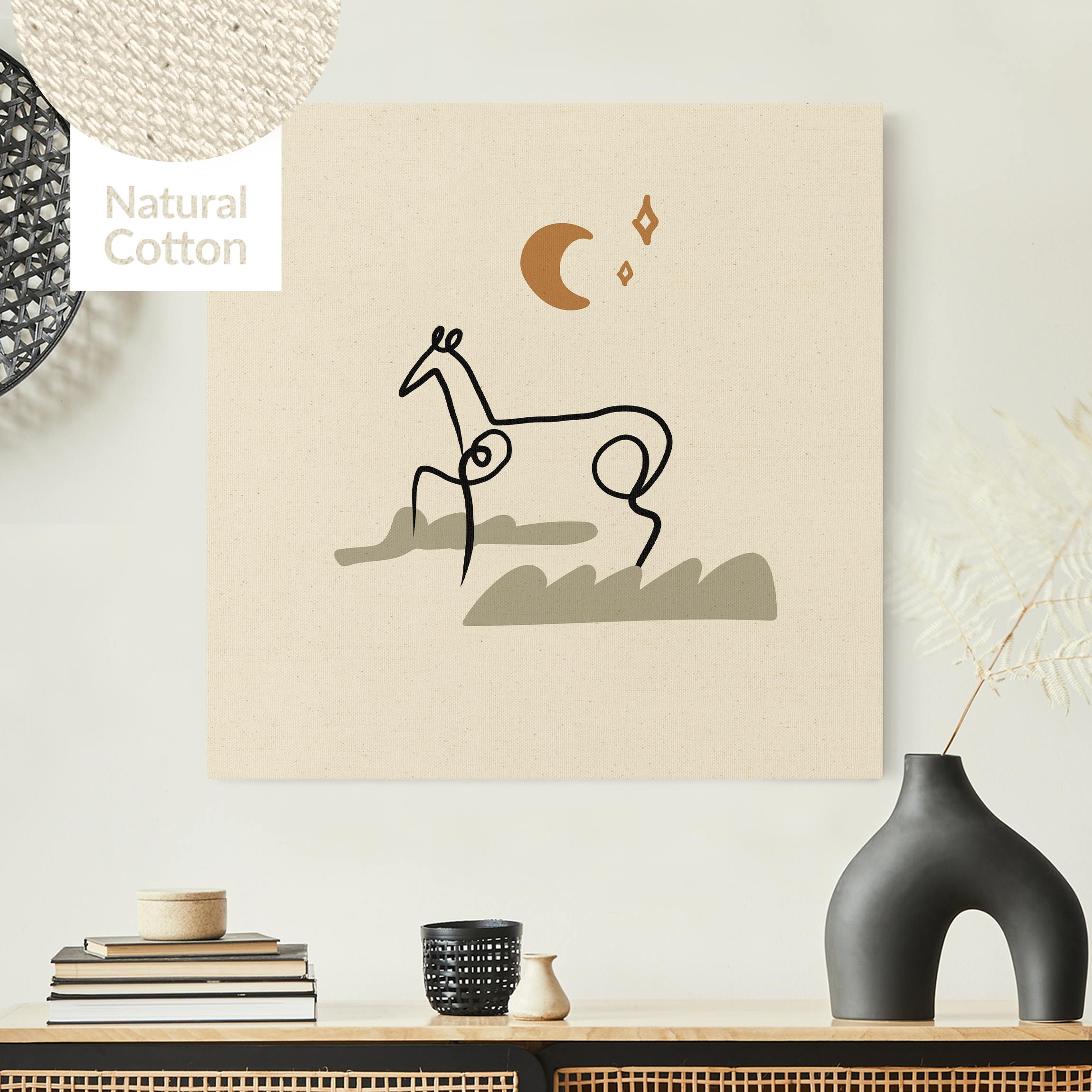 Leinwandbild auf Canvas Natural Picasso Interpretation - Das Pferd