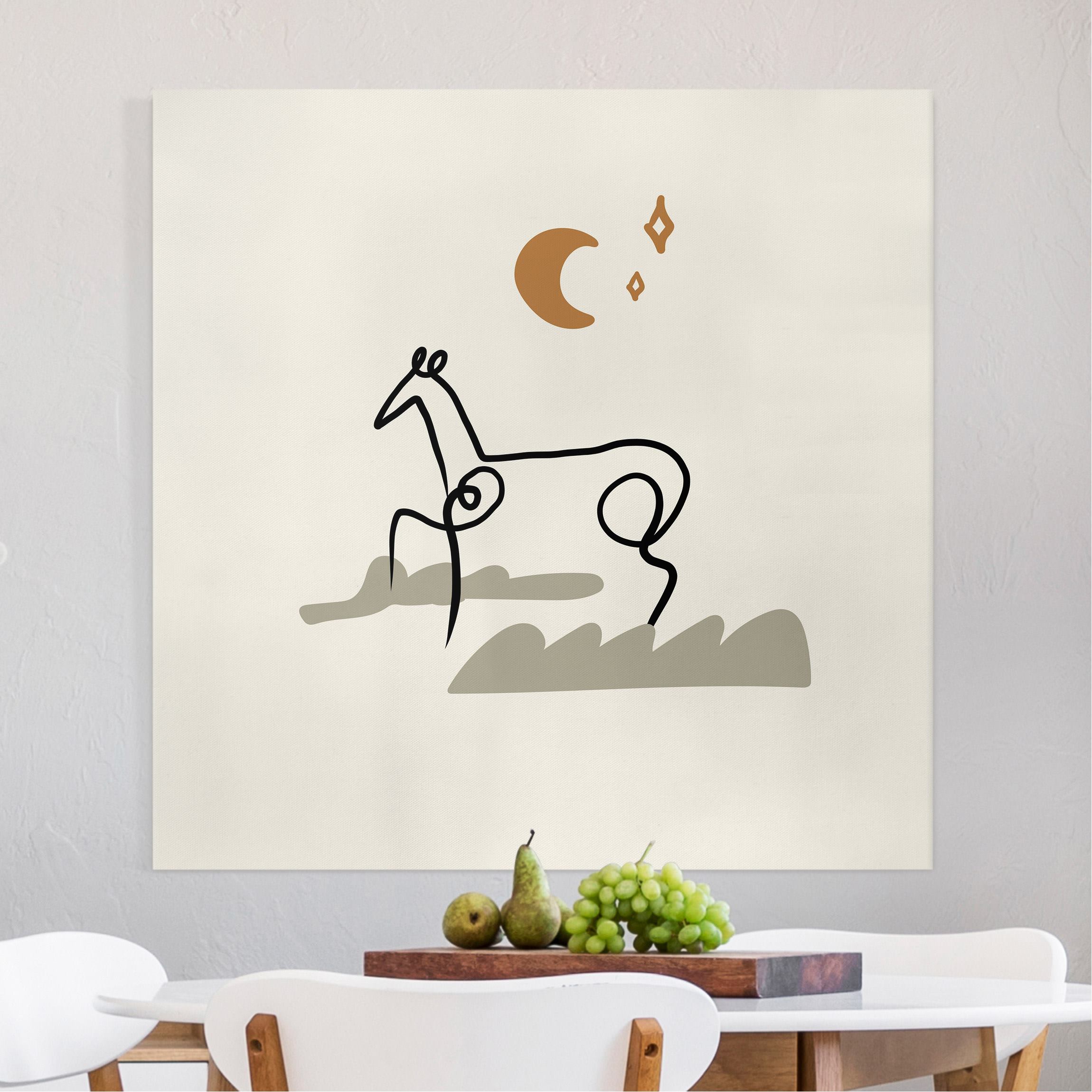 Leinwandbild Picasso Interpretation - Das Pferd