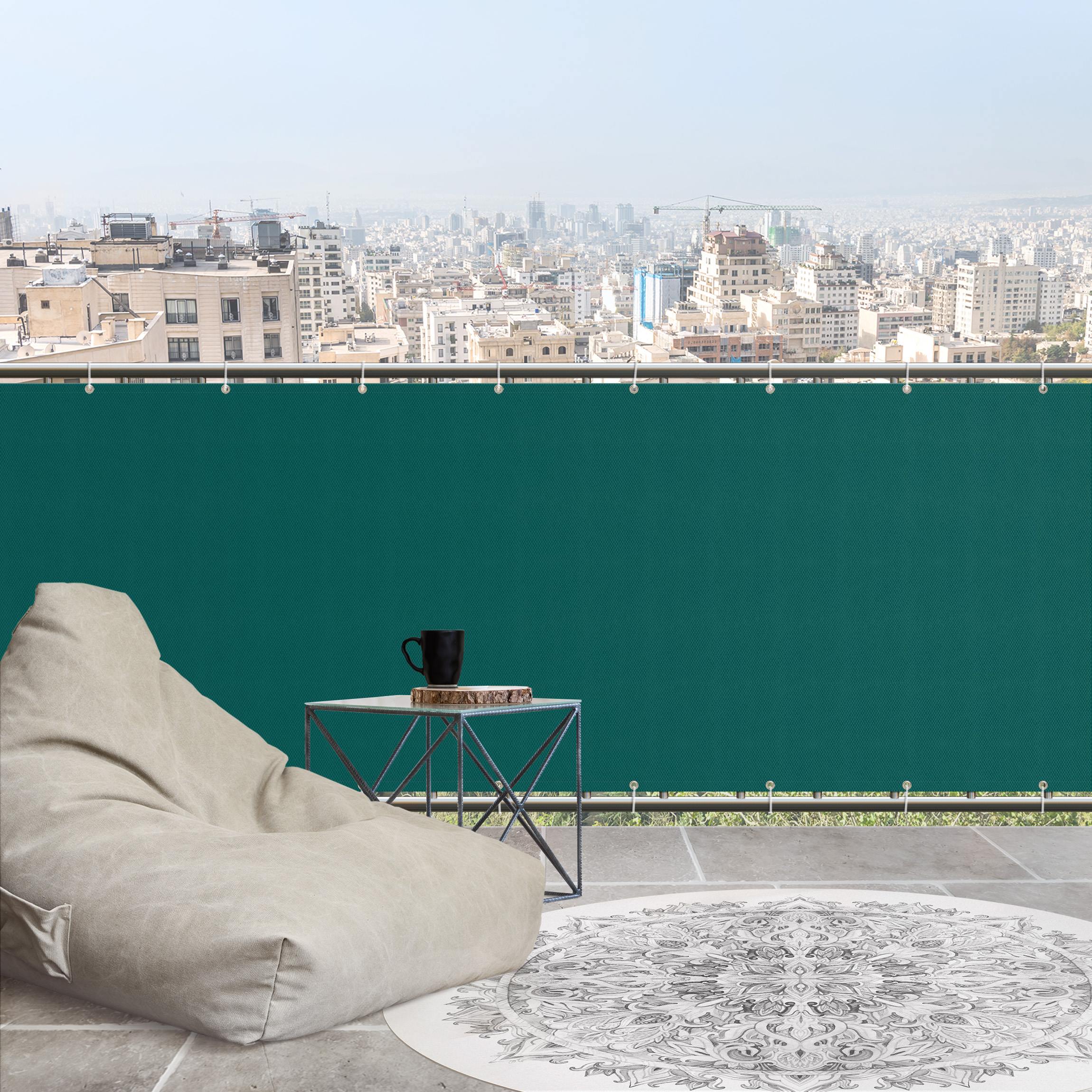 Balkon Sichtschutz Piniengrün