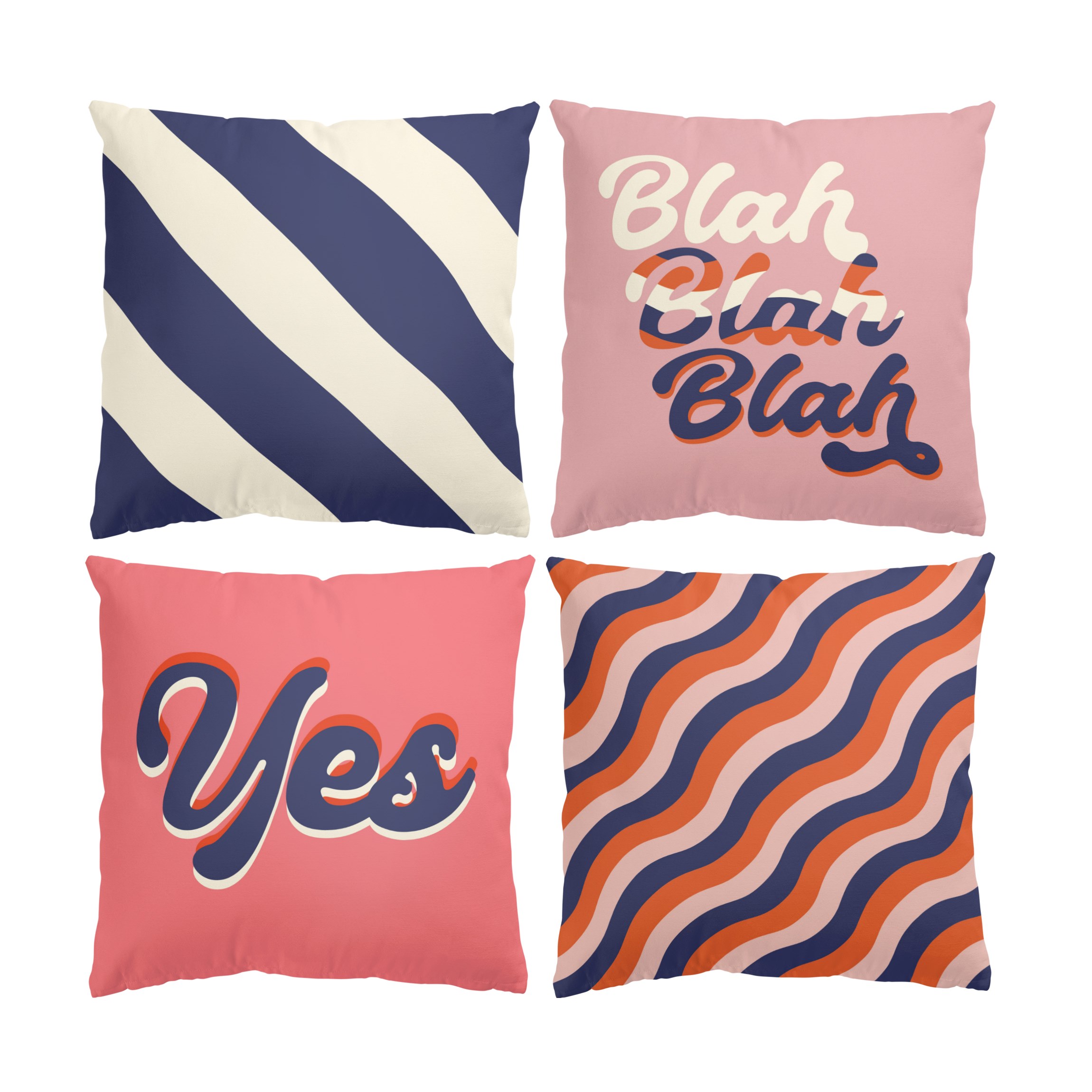 Dekokissen 4er Set PopArt Set II