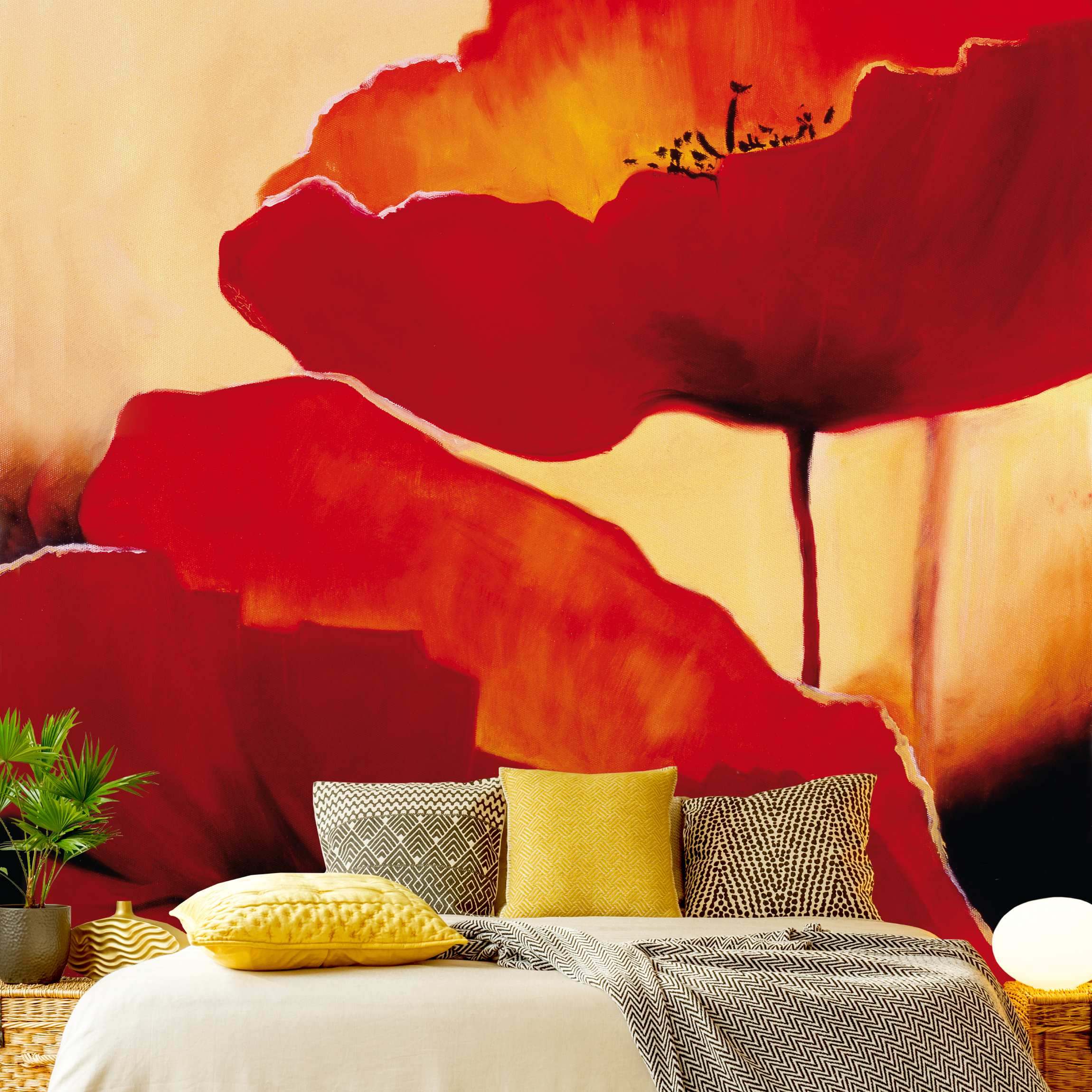 Fototapete Blumen Poppy Family