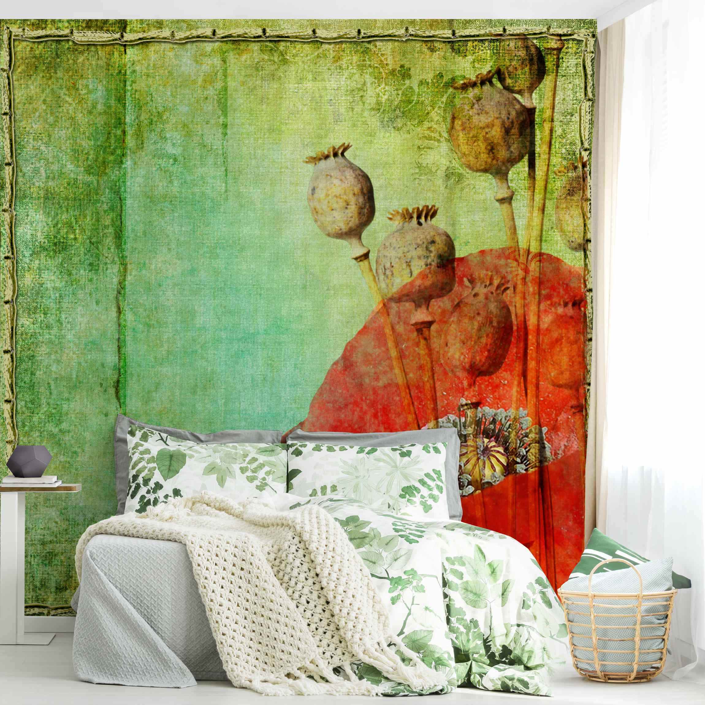 Fototapete Blumen Poppy Stalks