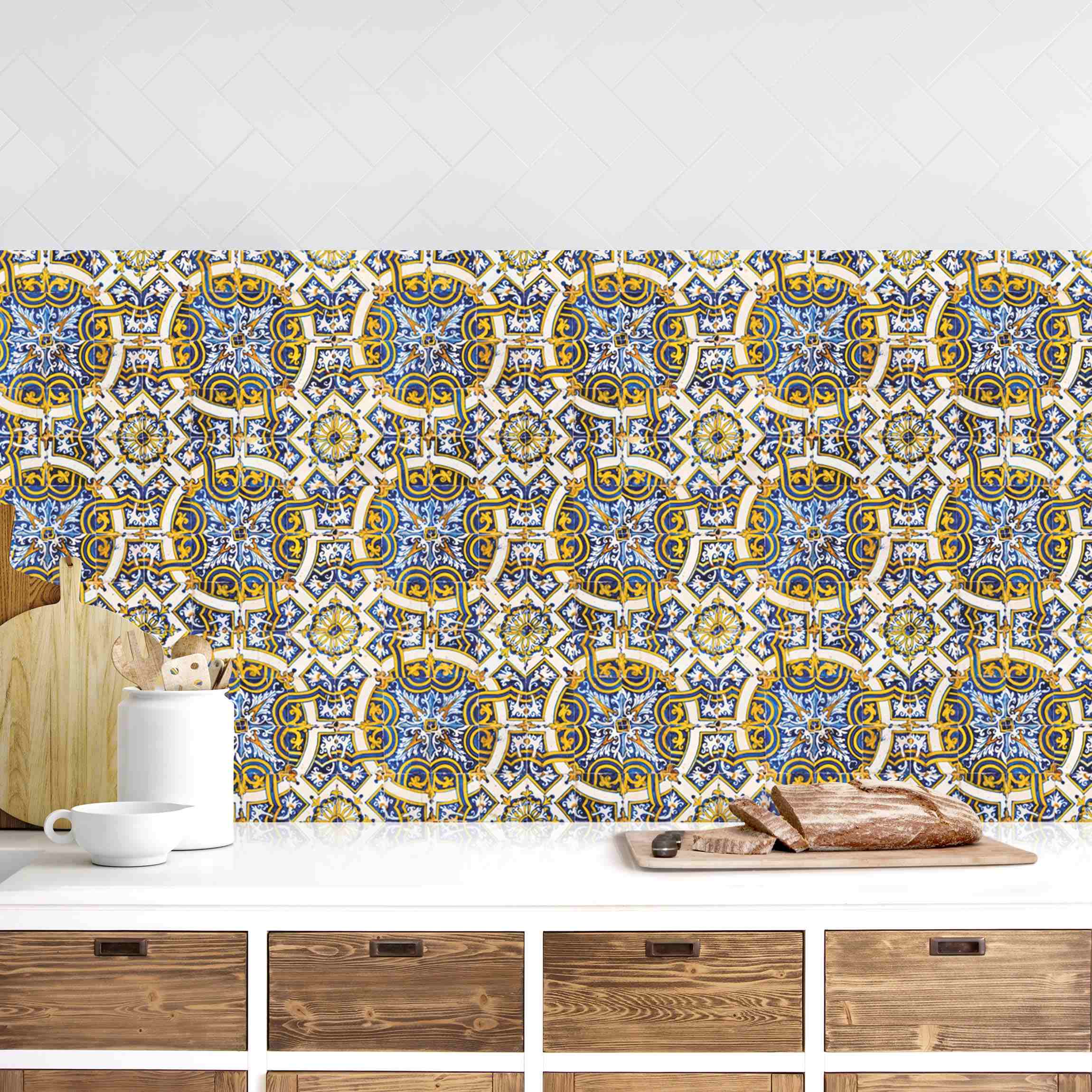 Küchenrückwand Portugiesische Vintage Fliesen