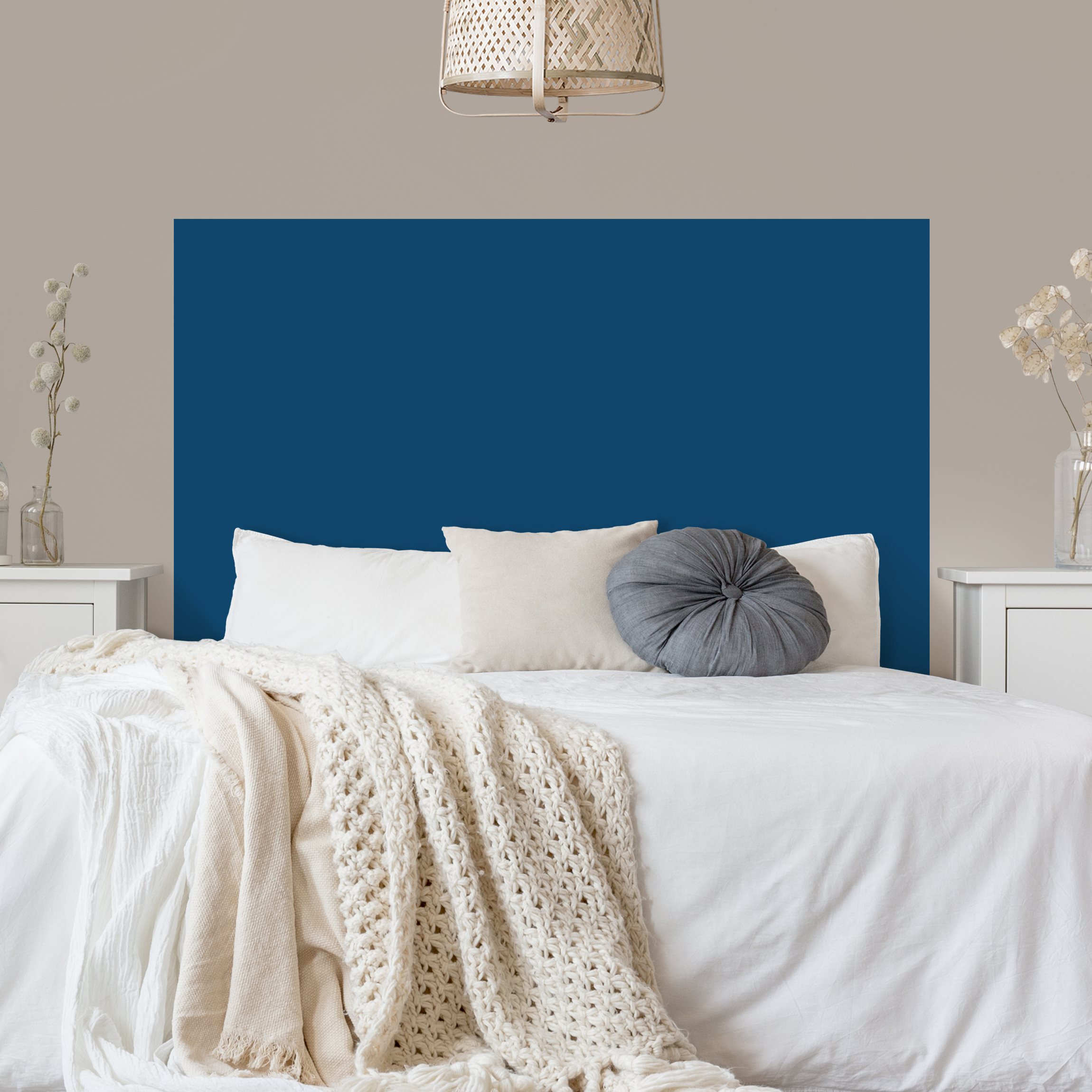 Kopfteil Bett Preussisch-Blau