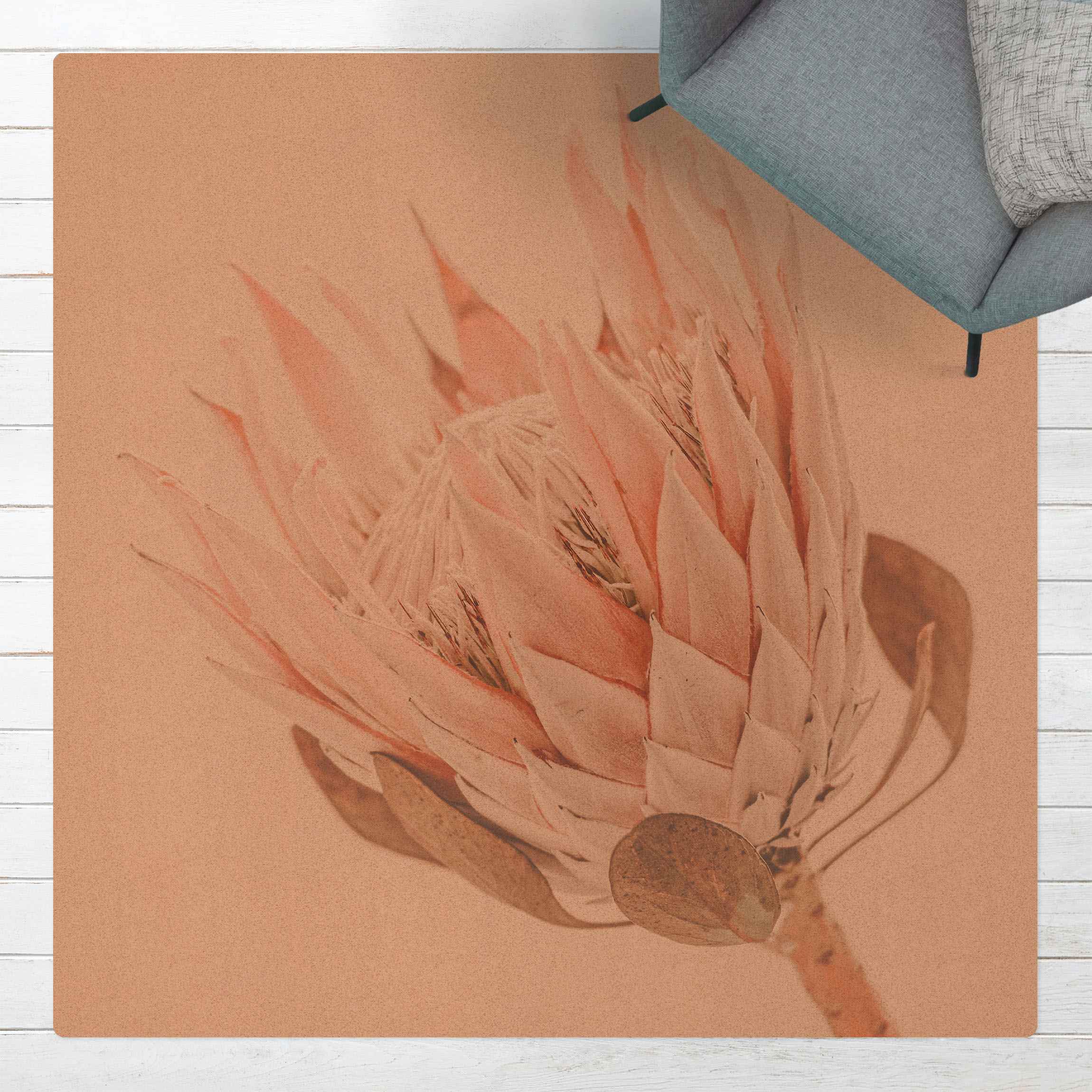 Kork-Teppich Protea Königin der Blüten