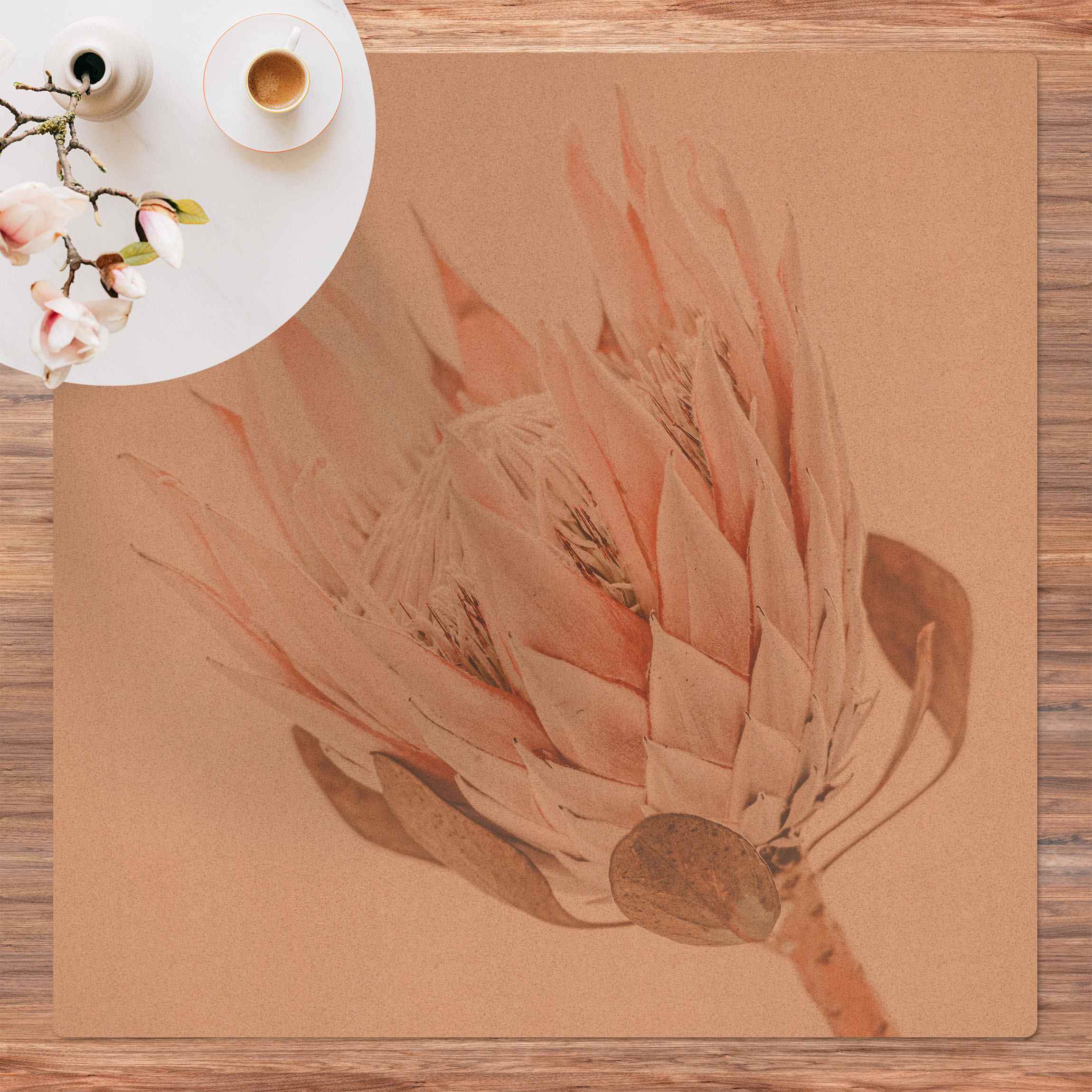 Kork-Teppich Protea Königin der Blüten