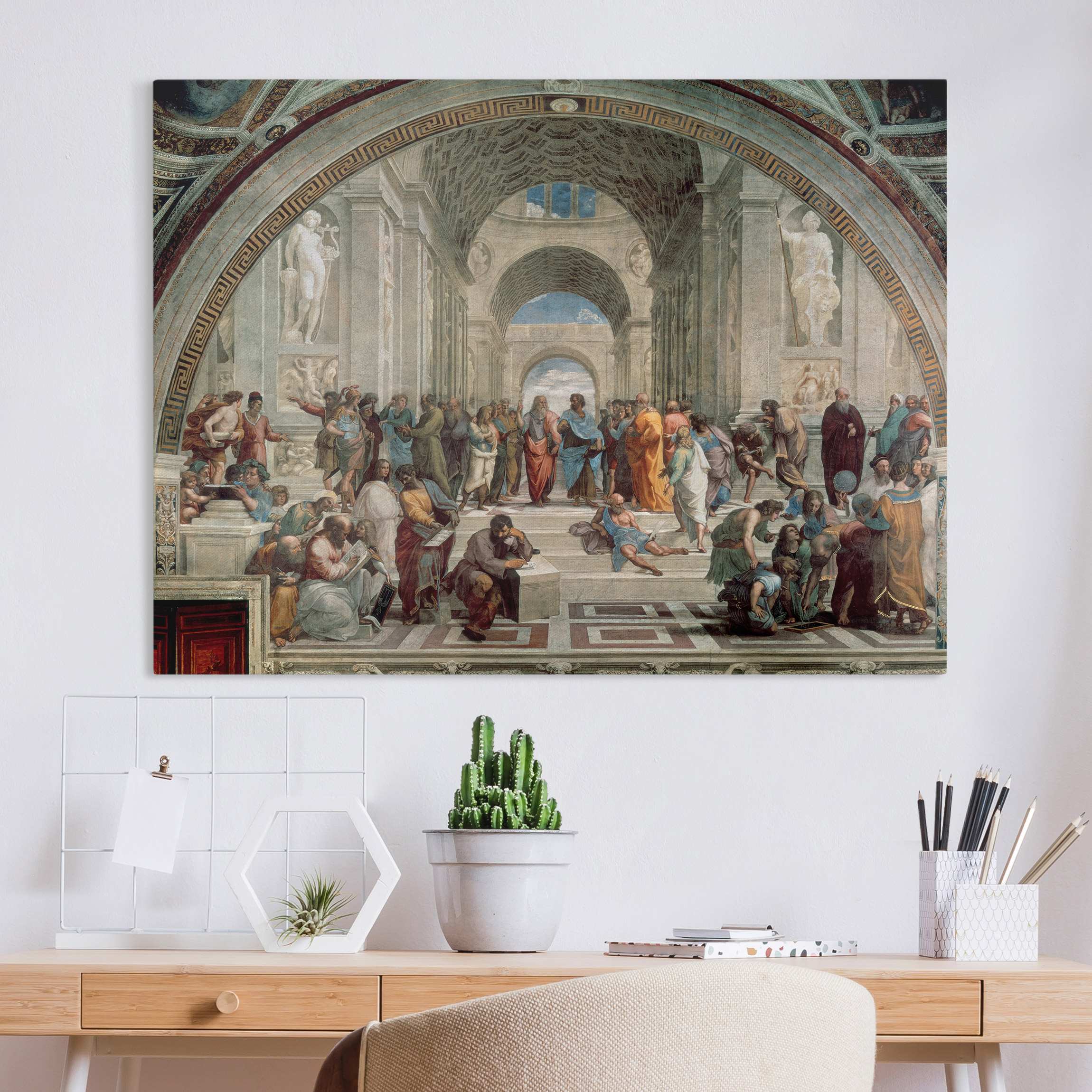 Leinwandbild Raffael - Die Schule von Athen