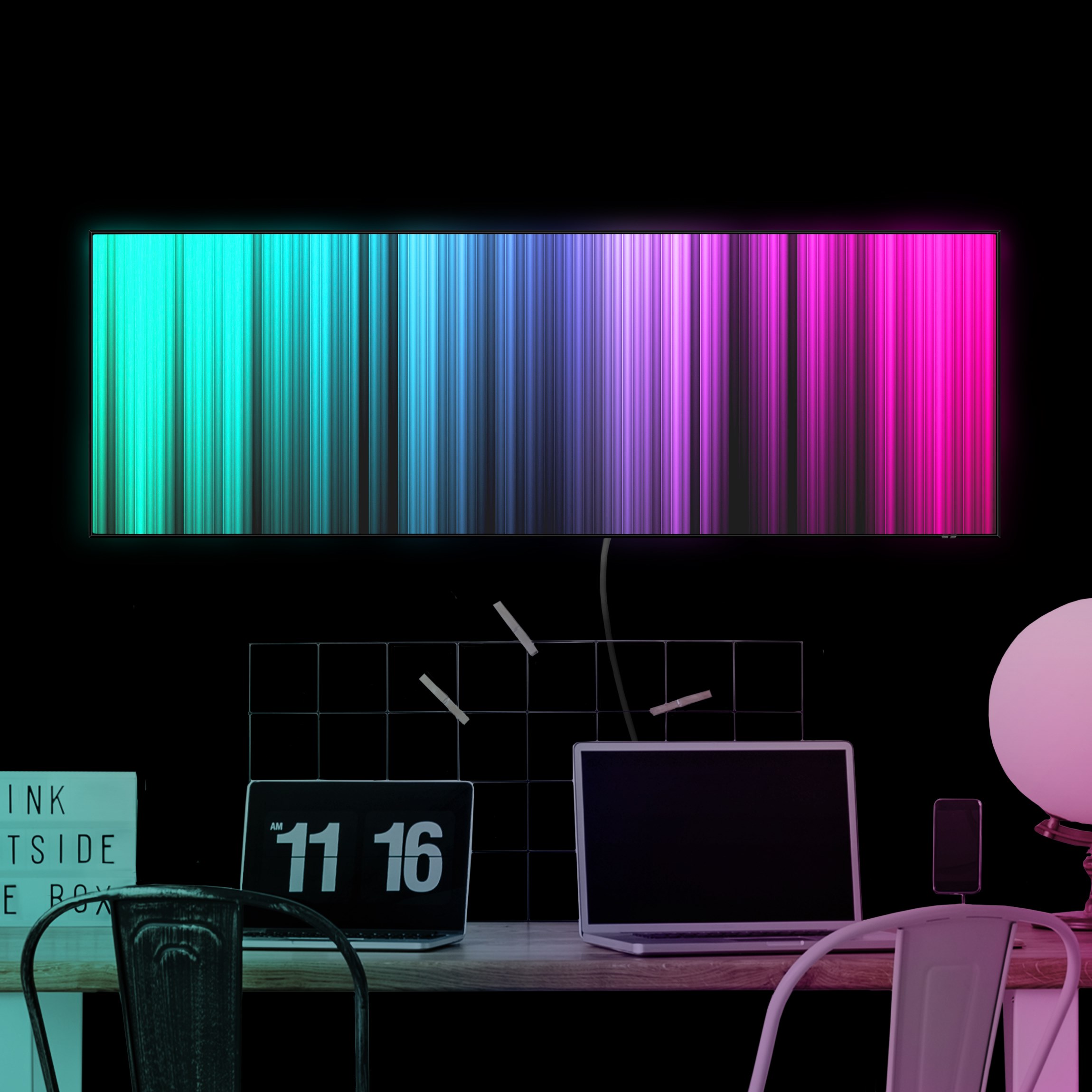 LED-Wechselbild Rainbow Display