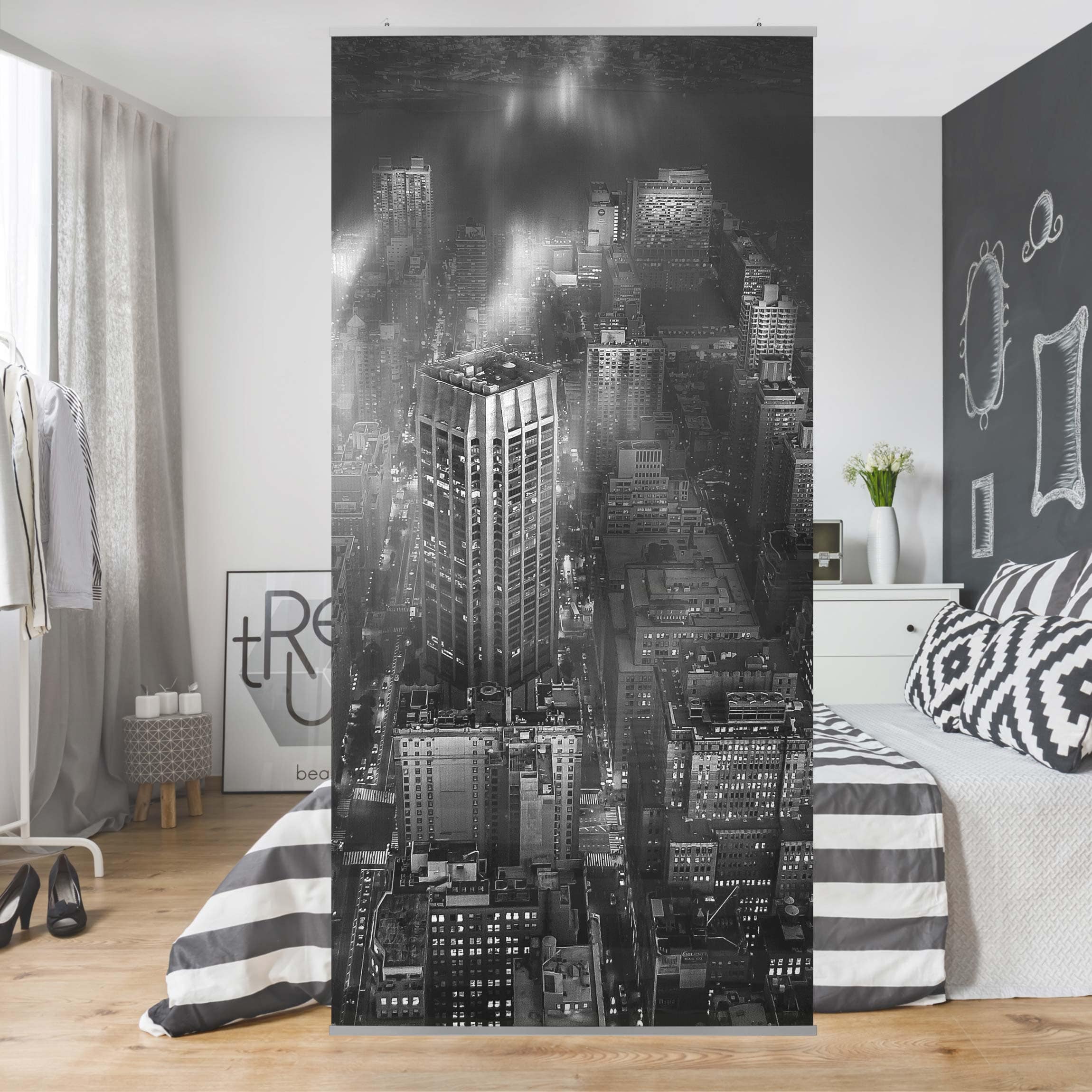 Raumteiler Sonnenlicht über New York City