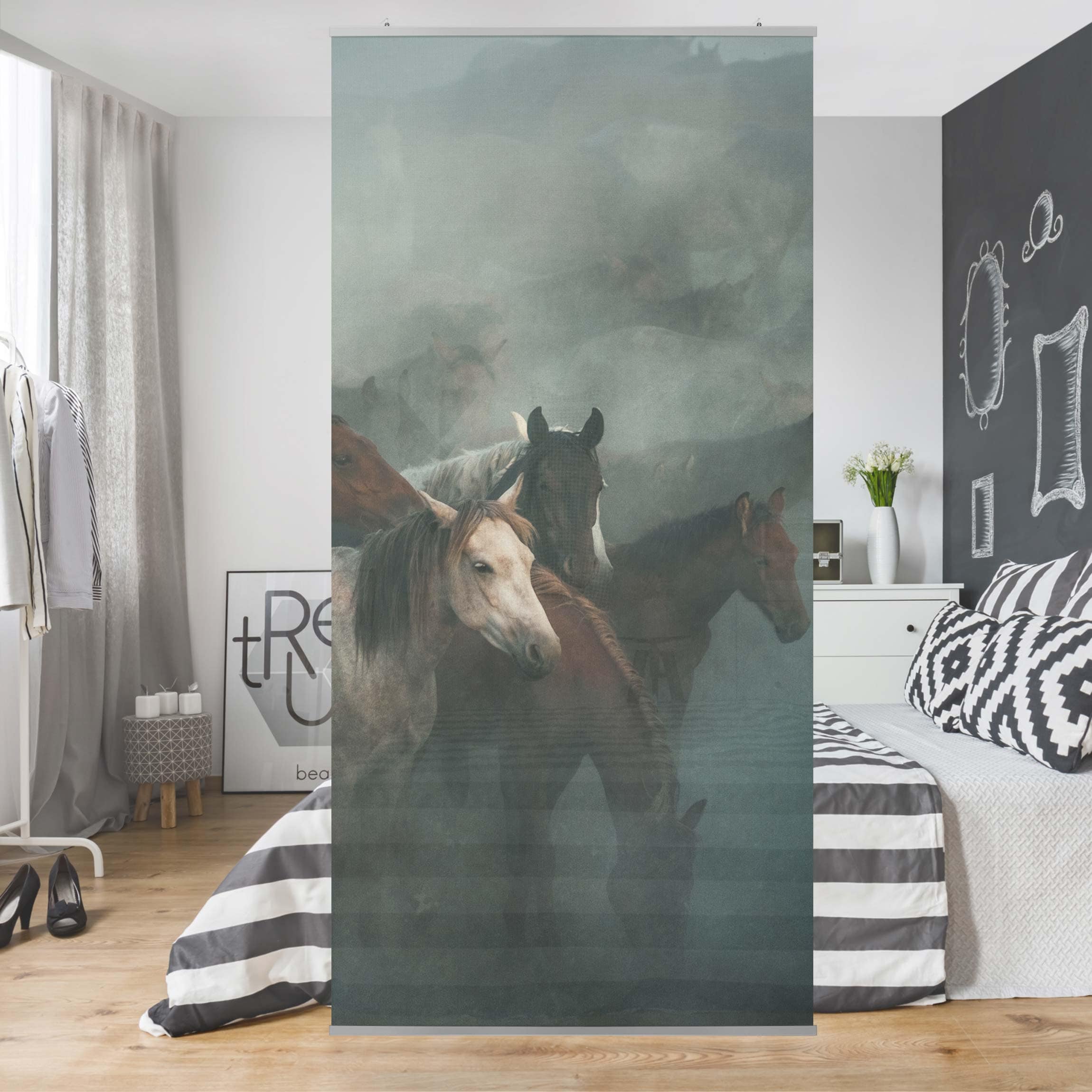 Raumteiler Wilde Pferde