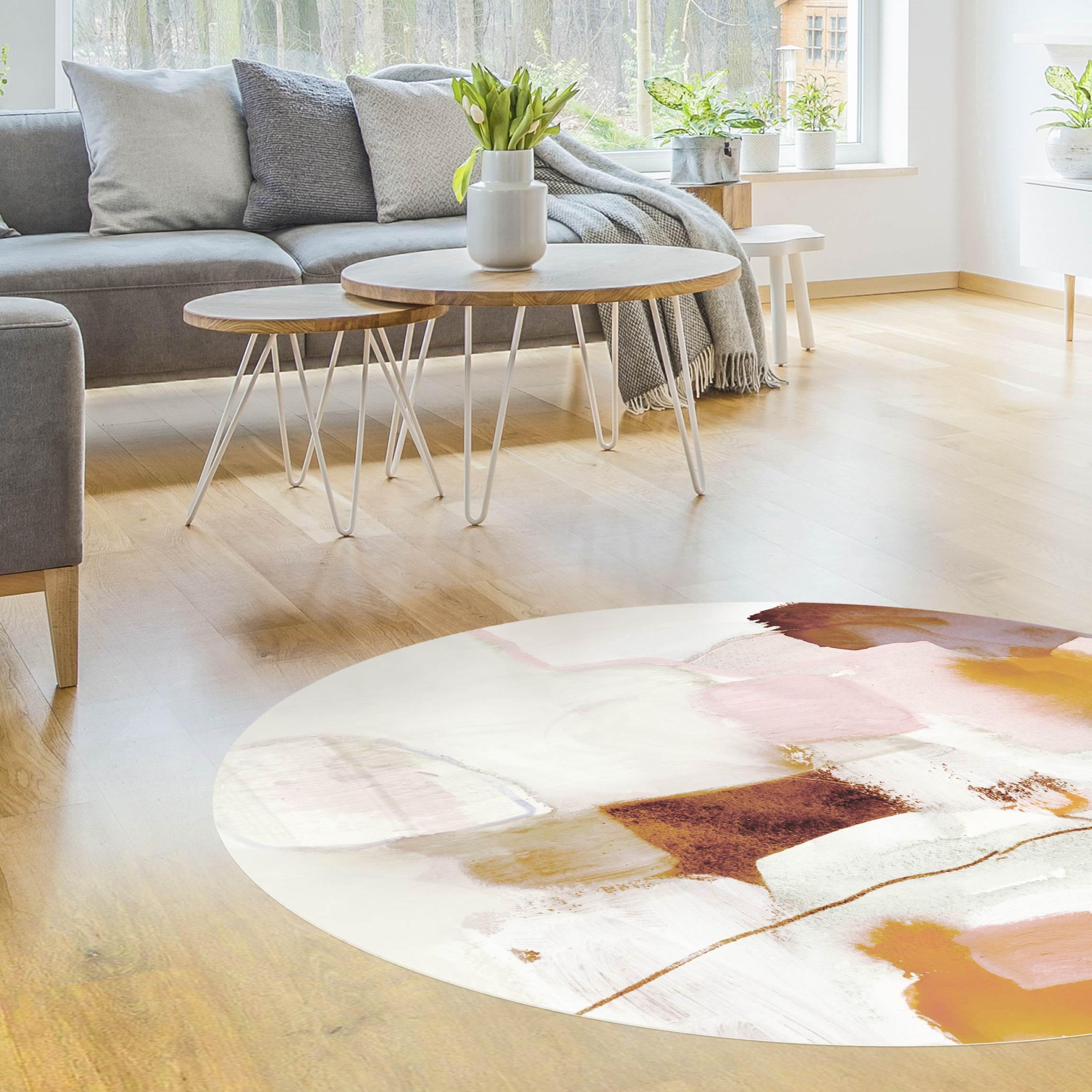 Runder Vinyl-Teppich Ravel I