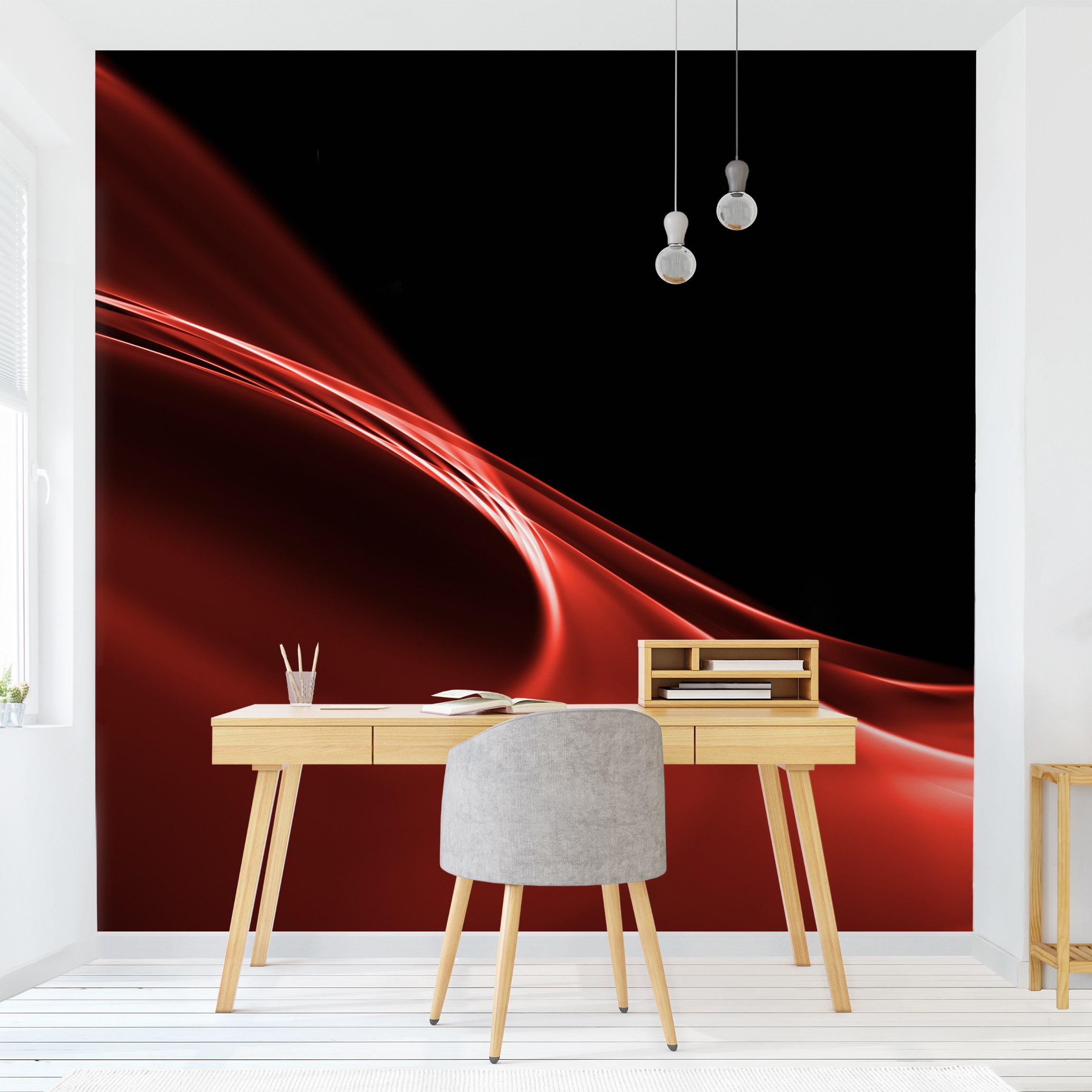 Fototapete Red Wave