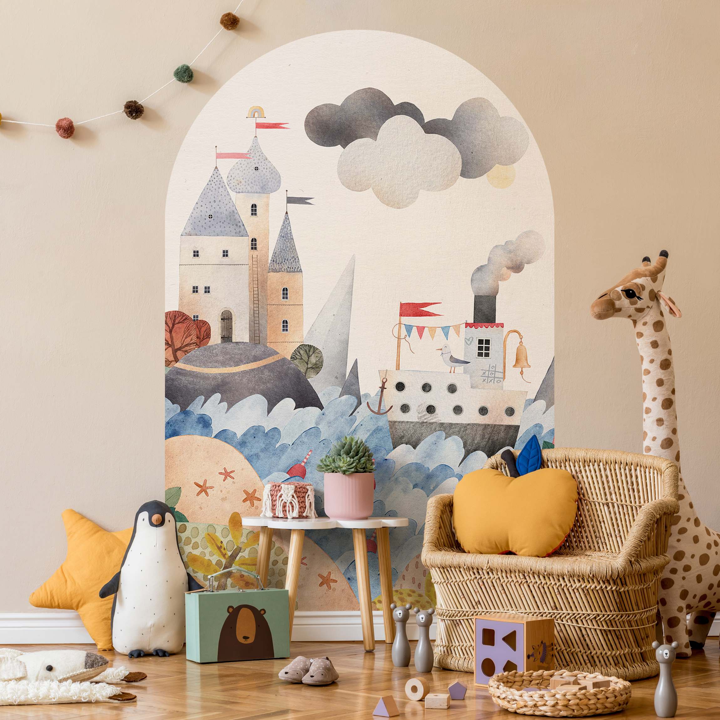 Rundbogen Tapete Reise ins Märchenland