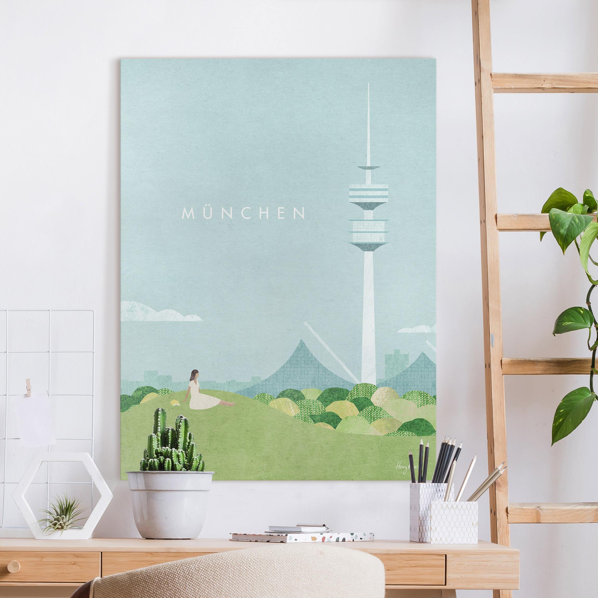 Leinwandbild Reiseposter - München