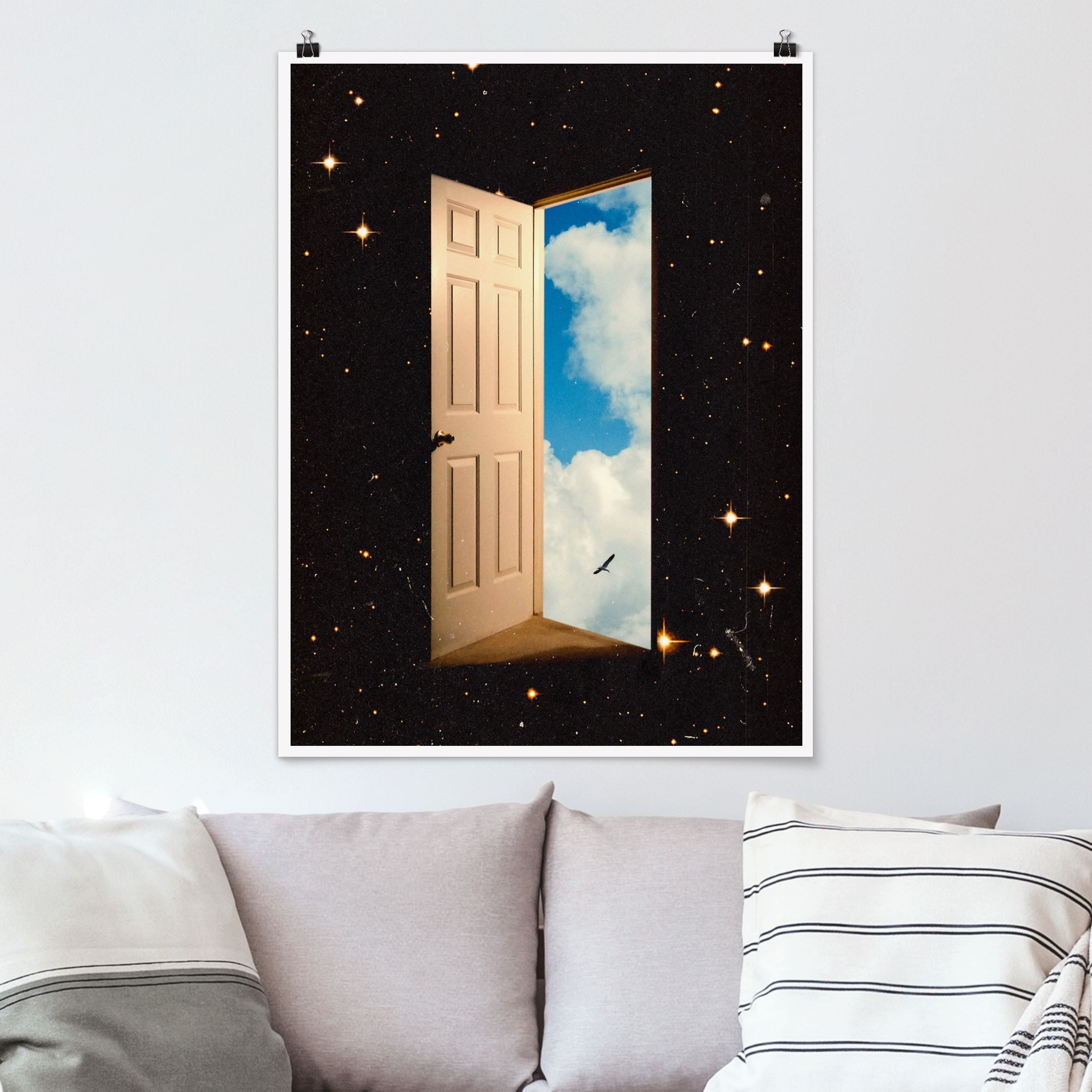 Poster Retro Collage - Das Portal