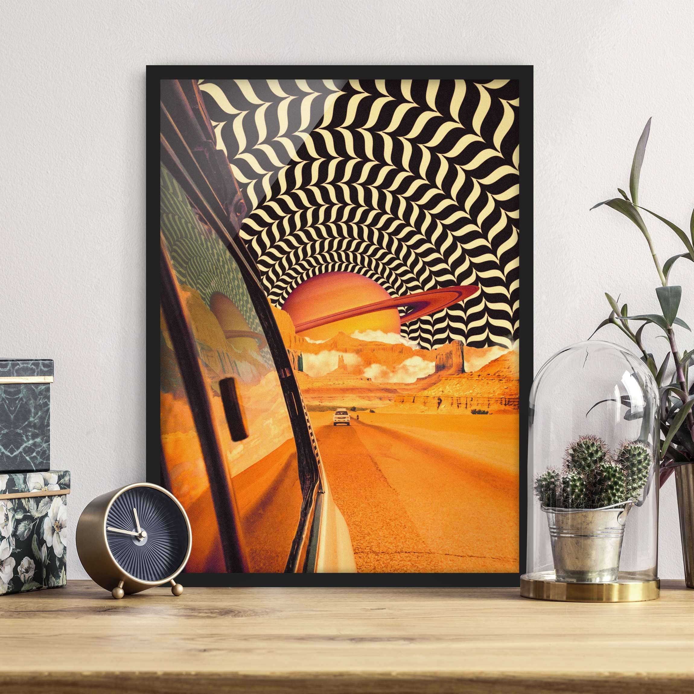 Bild mit Rahmen Retro Collage - Der beste Roadtrip I