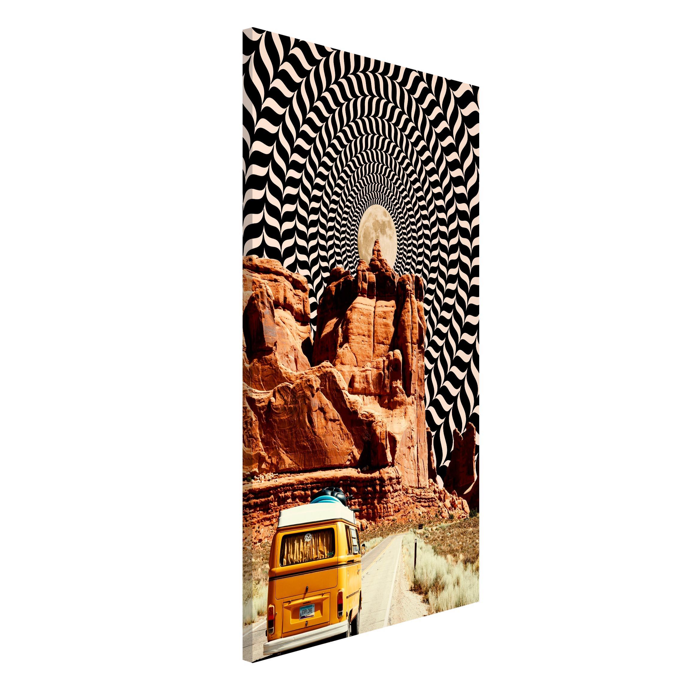 Magnettafel Retro Collage - Der beste Roadtrip II