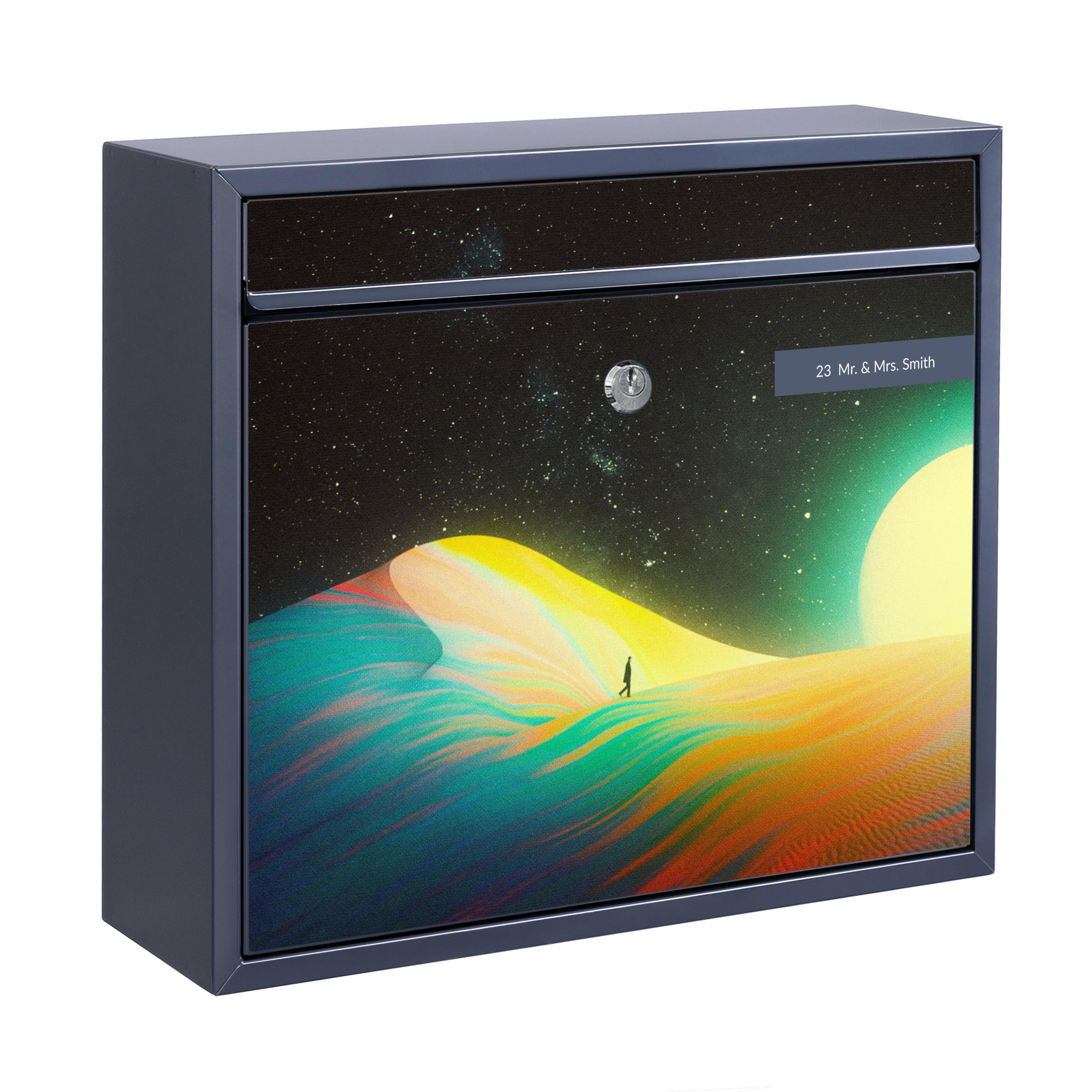 Briefkasten mit eigenem Text Retro Collage - Der Ursprung allen Glücks