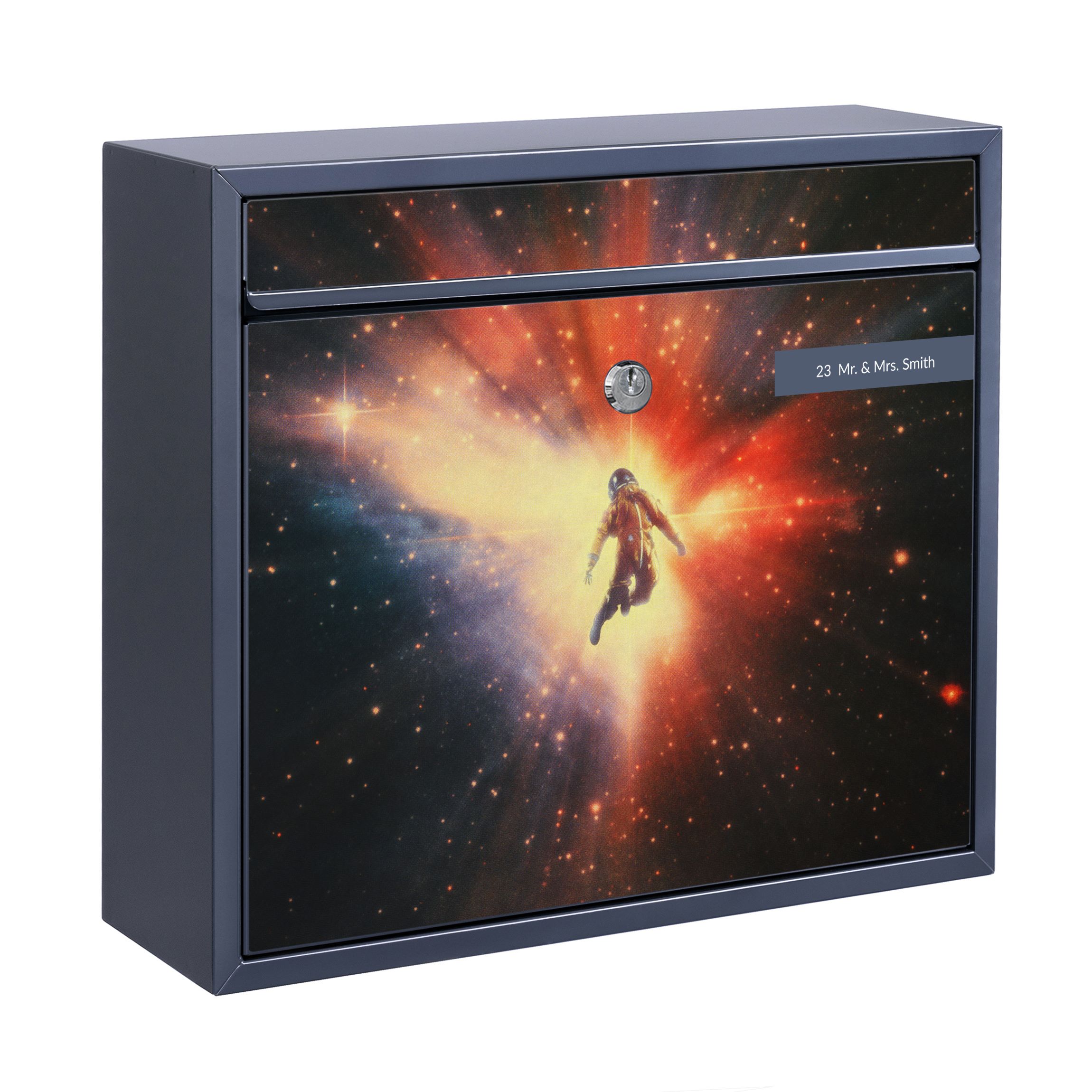 Briefkasten mit eigenem Text Retro Collage - Die Schöpfung