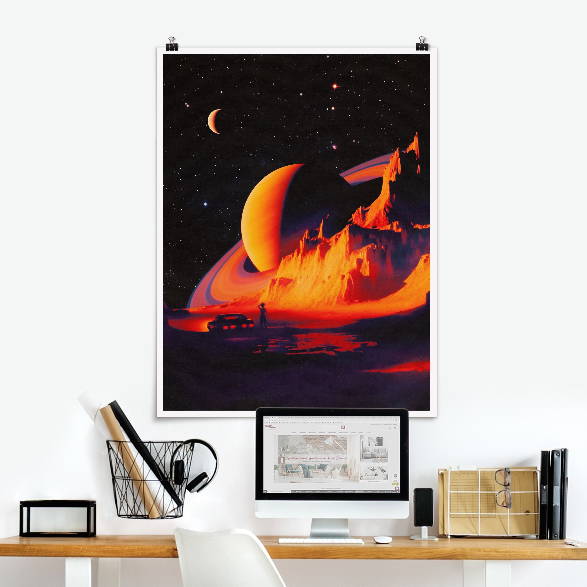 Poster Retro Collage - Falscher Abzweig