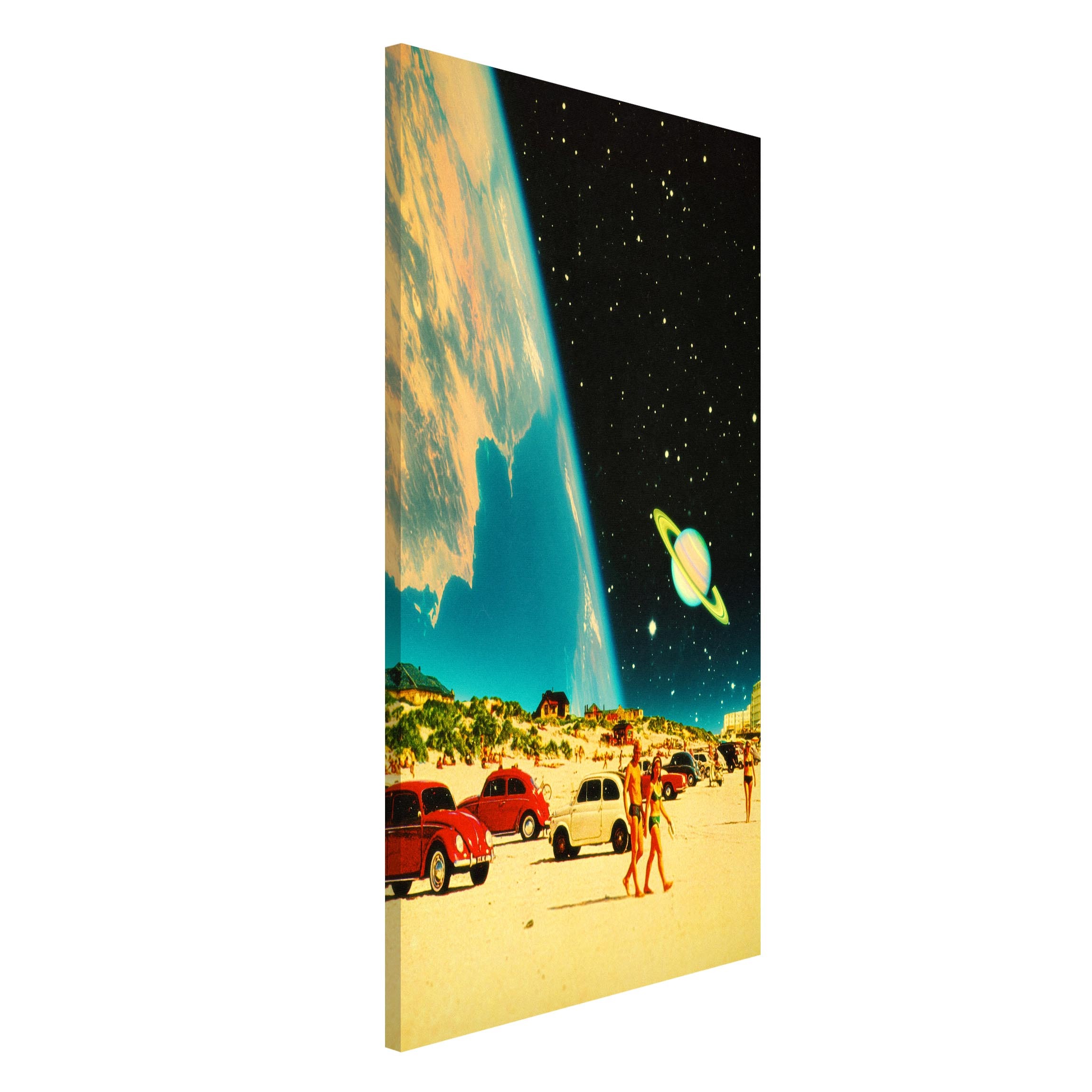 Magnettafel Retro Collage - Galactic Beach
