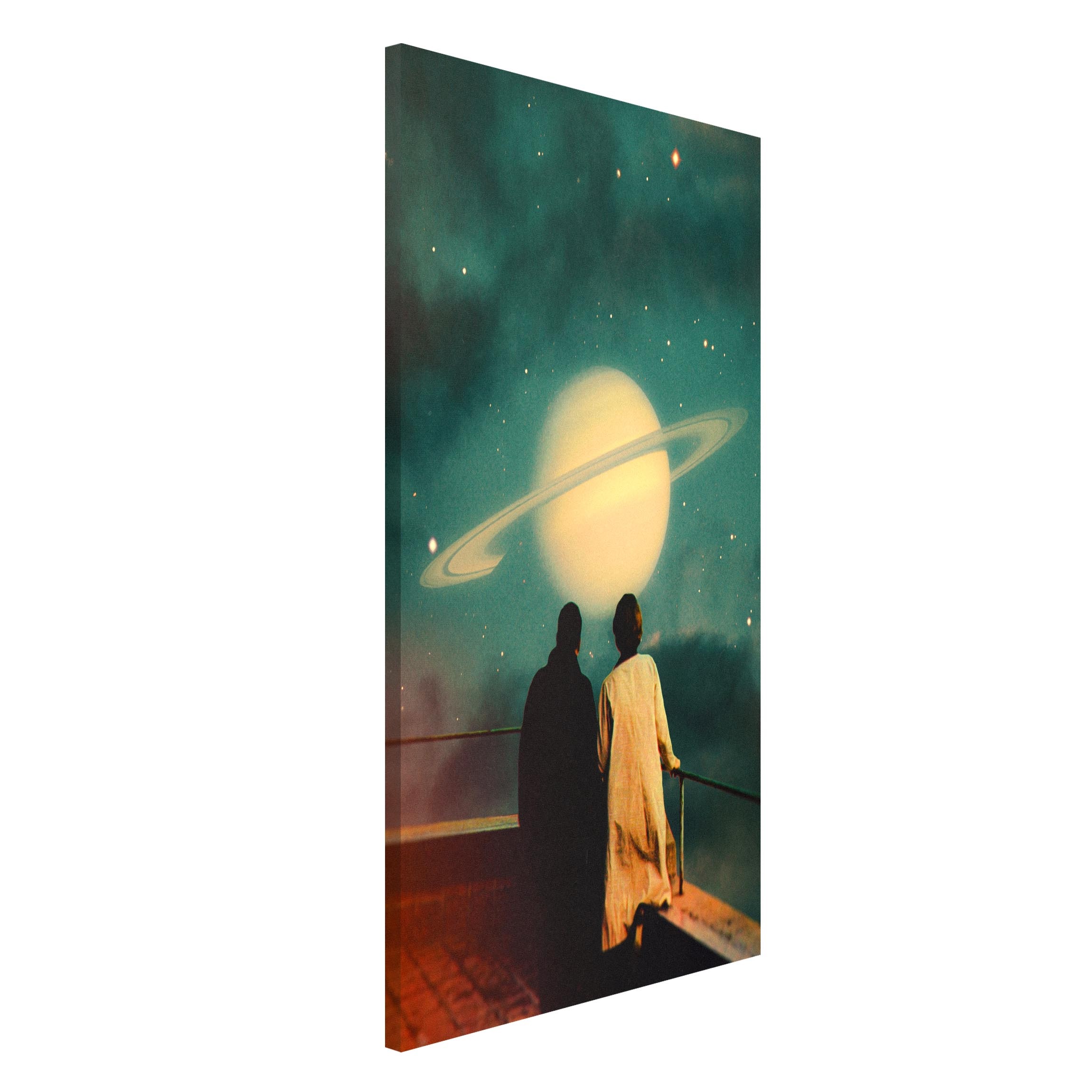 Magnettafel Retro Collage - Gemeinsam durch den Sturm