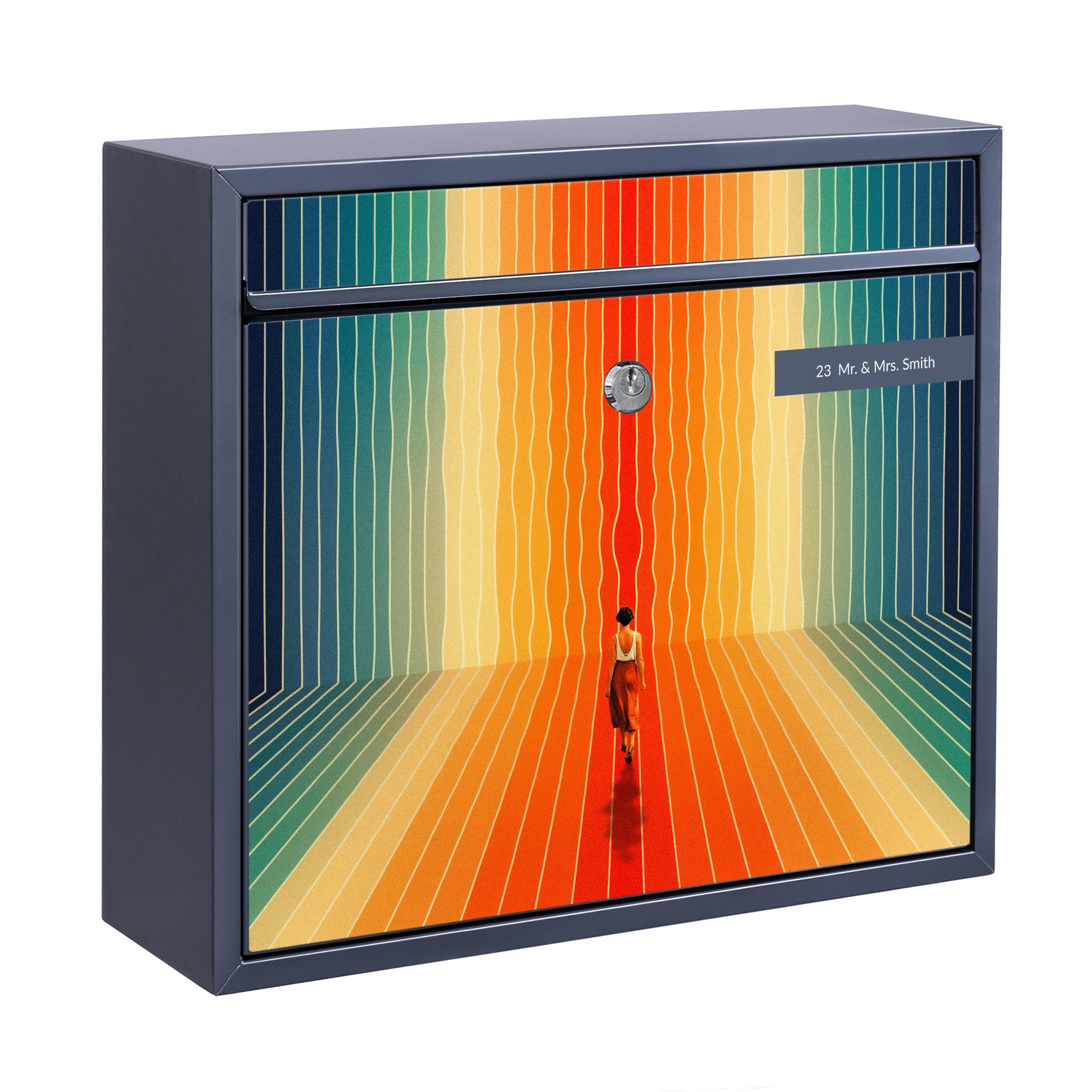 Briefkasten mit eigenem Text Retro Collage - Ich komme