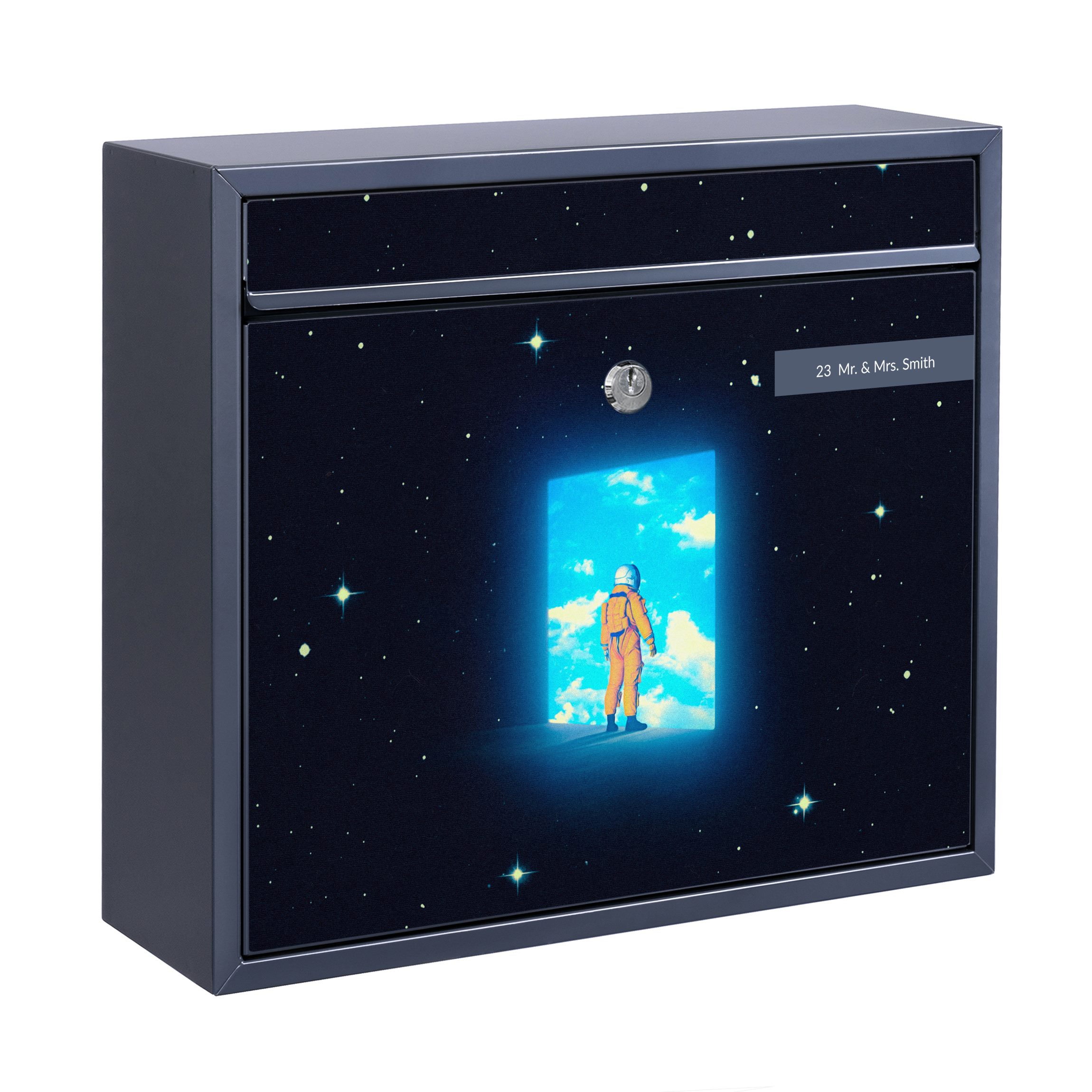 Briefkasten mit eigenem Text Retro Collage - Nach Hause kommen