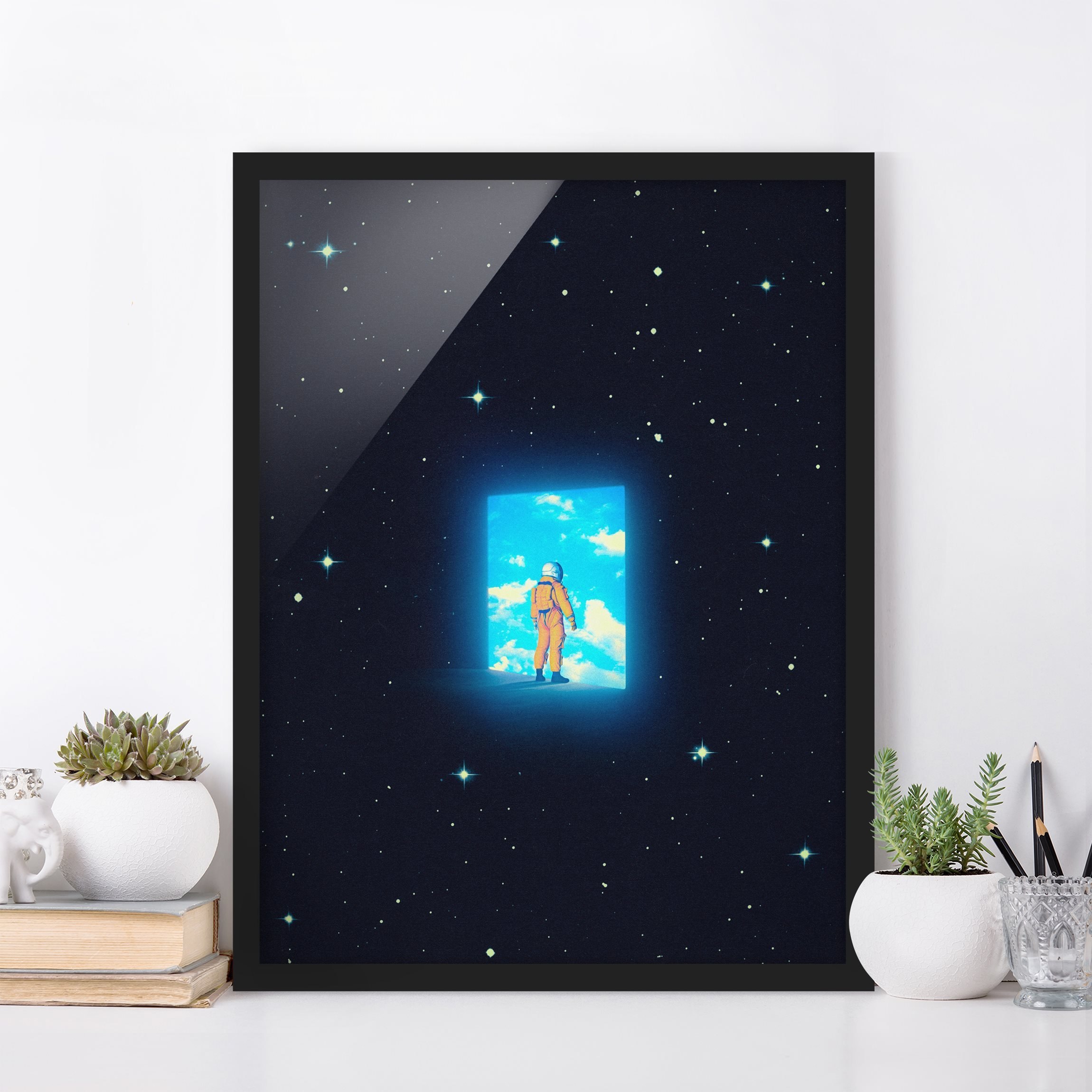 Bild mit Rahmen Retro Collage - Nach Hause kommen