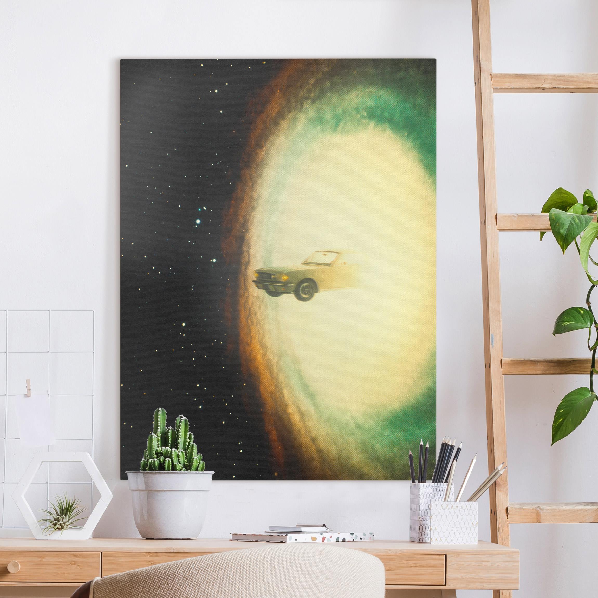 Leinwandbild Retro Collage - Roadtrip