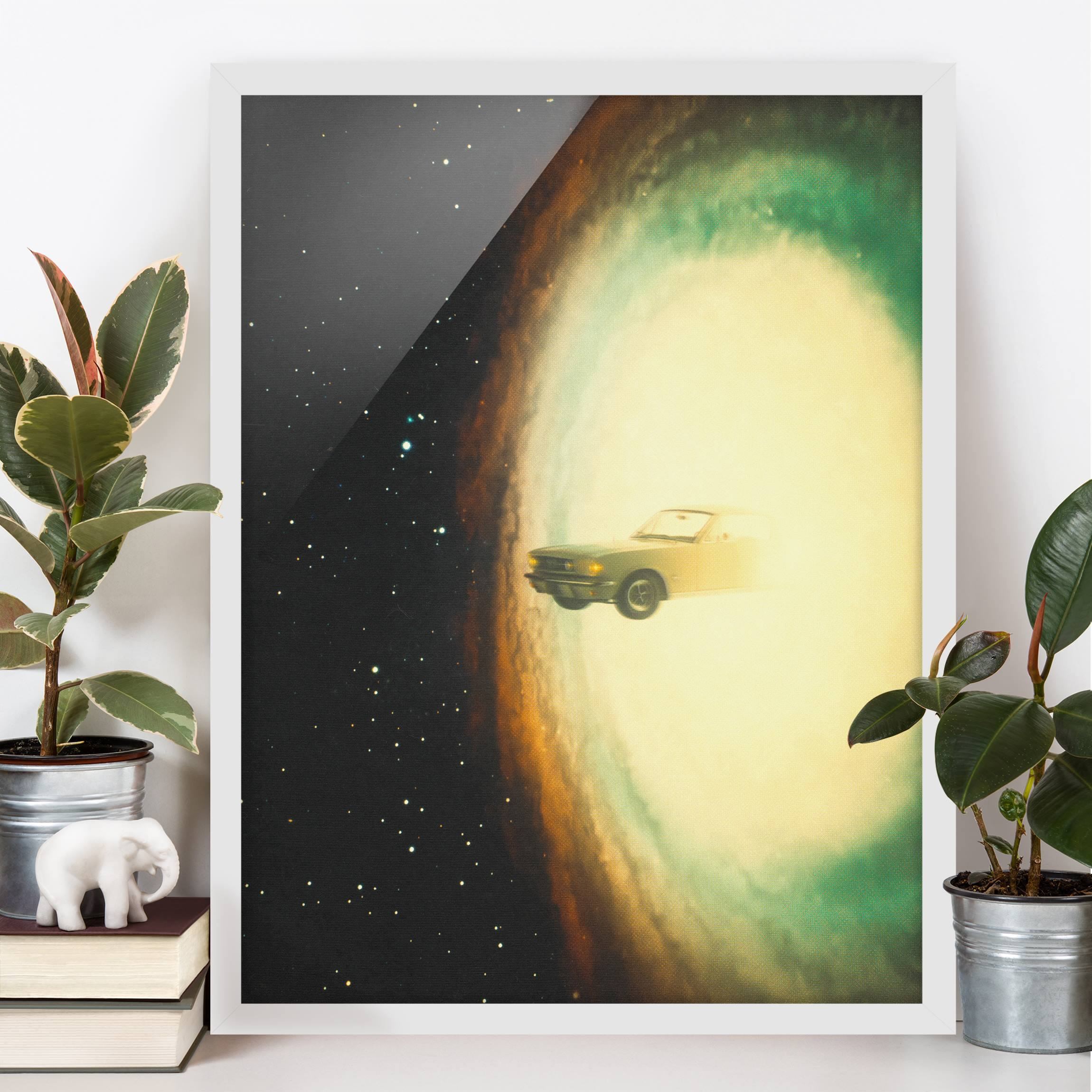 Bild mit Rahmen Retro Collage - Roadtrip