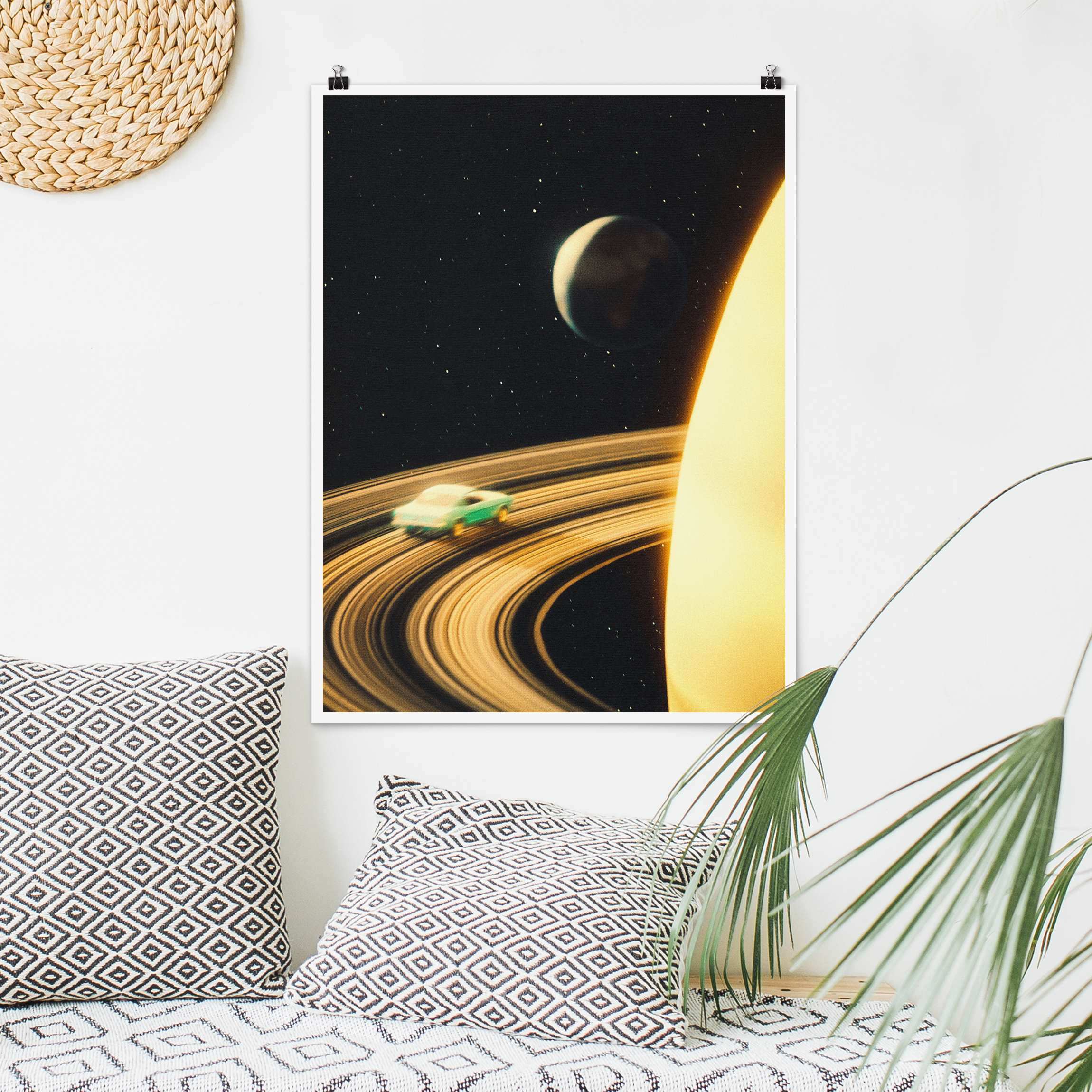 Poster Retro Collage - Saturn Highway