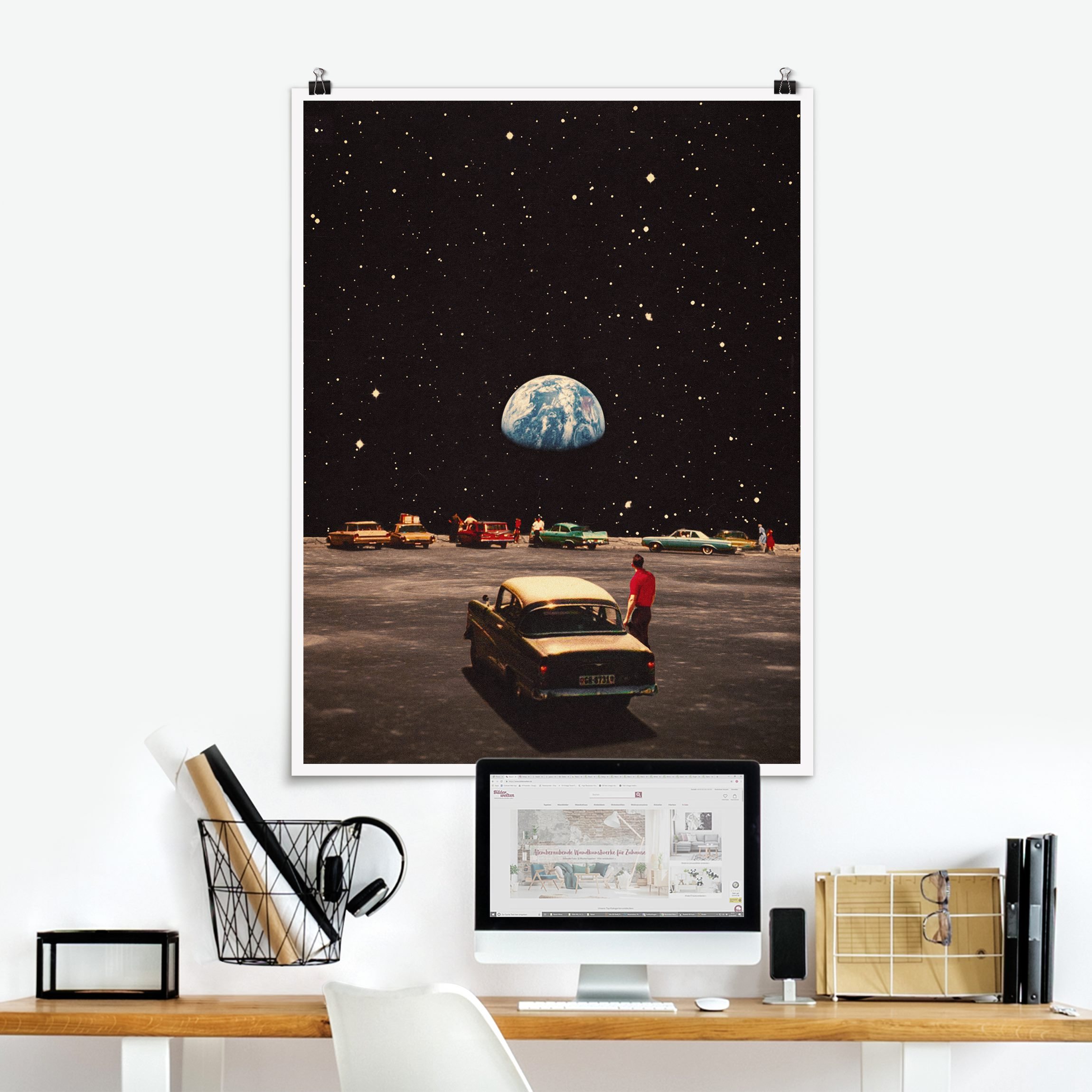 Poster Retro Collage - Sehnsucht