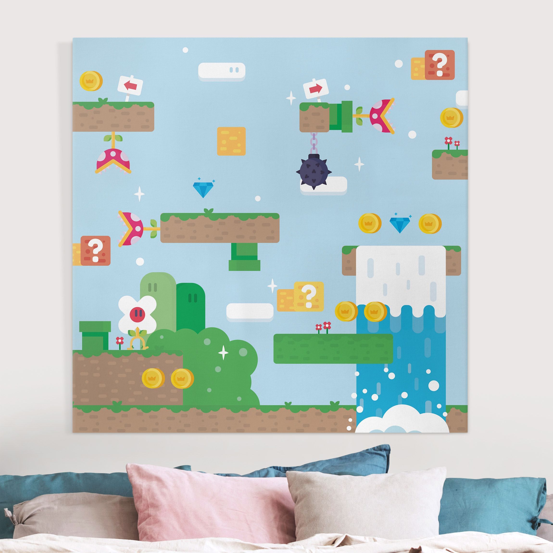 Leinwandbild Retro Game Klassiker