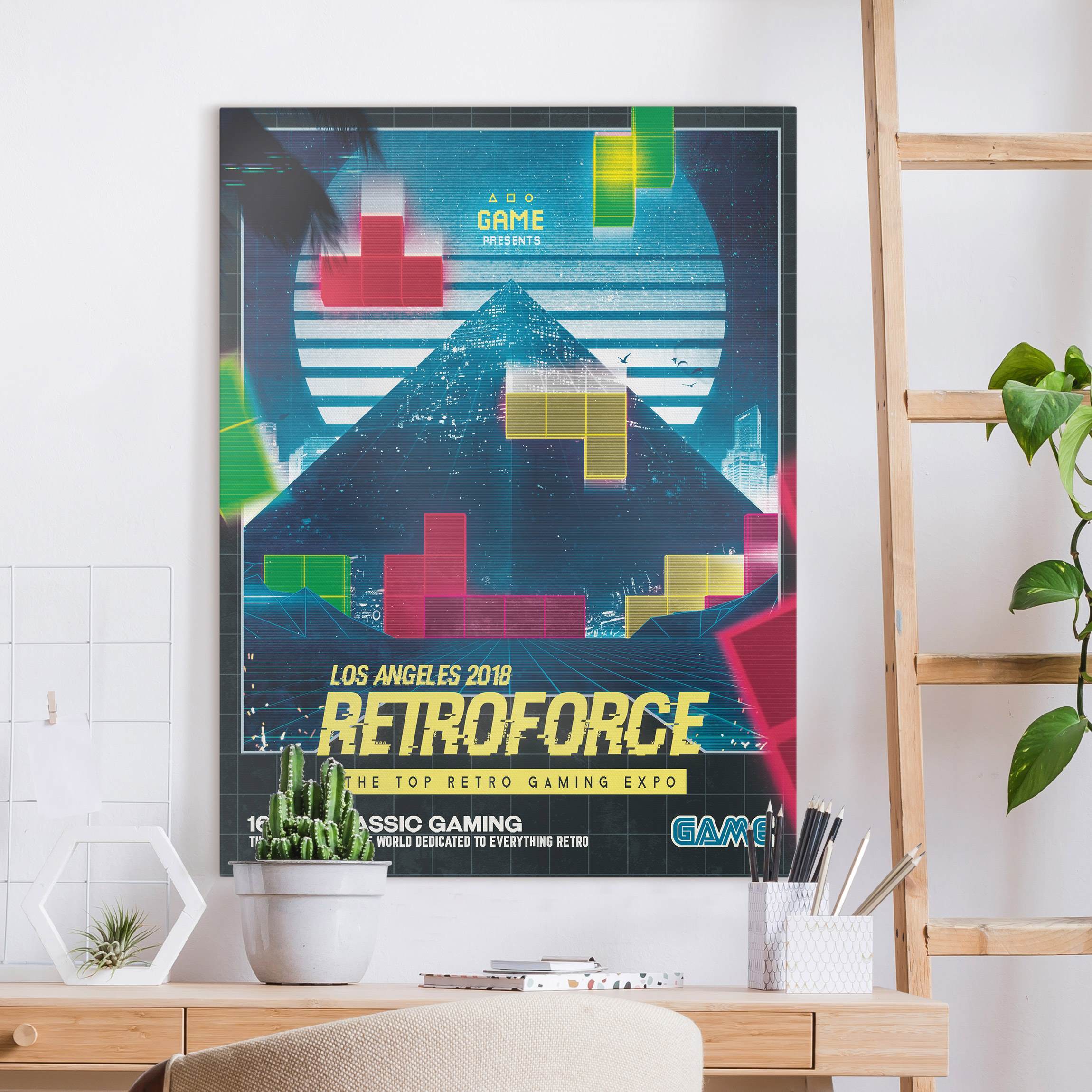 Leinwandbild Retro Gaming Klassiker
