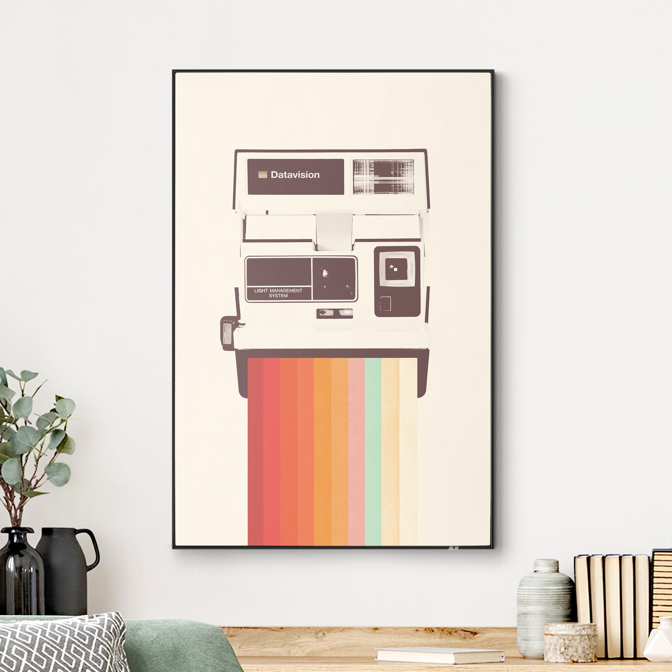 Wechselbild Retro Kamera mit Regenbogen Film