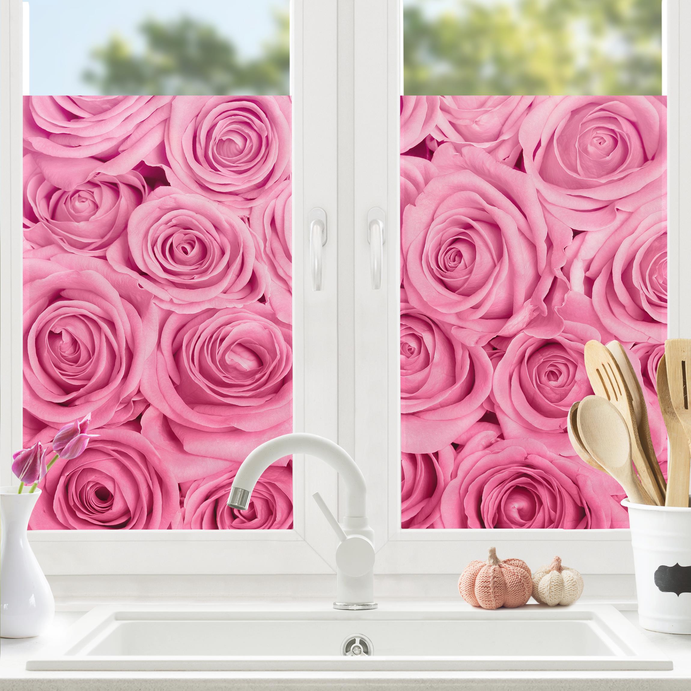 Fensterfolie Rosa Rosen