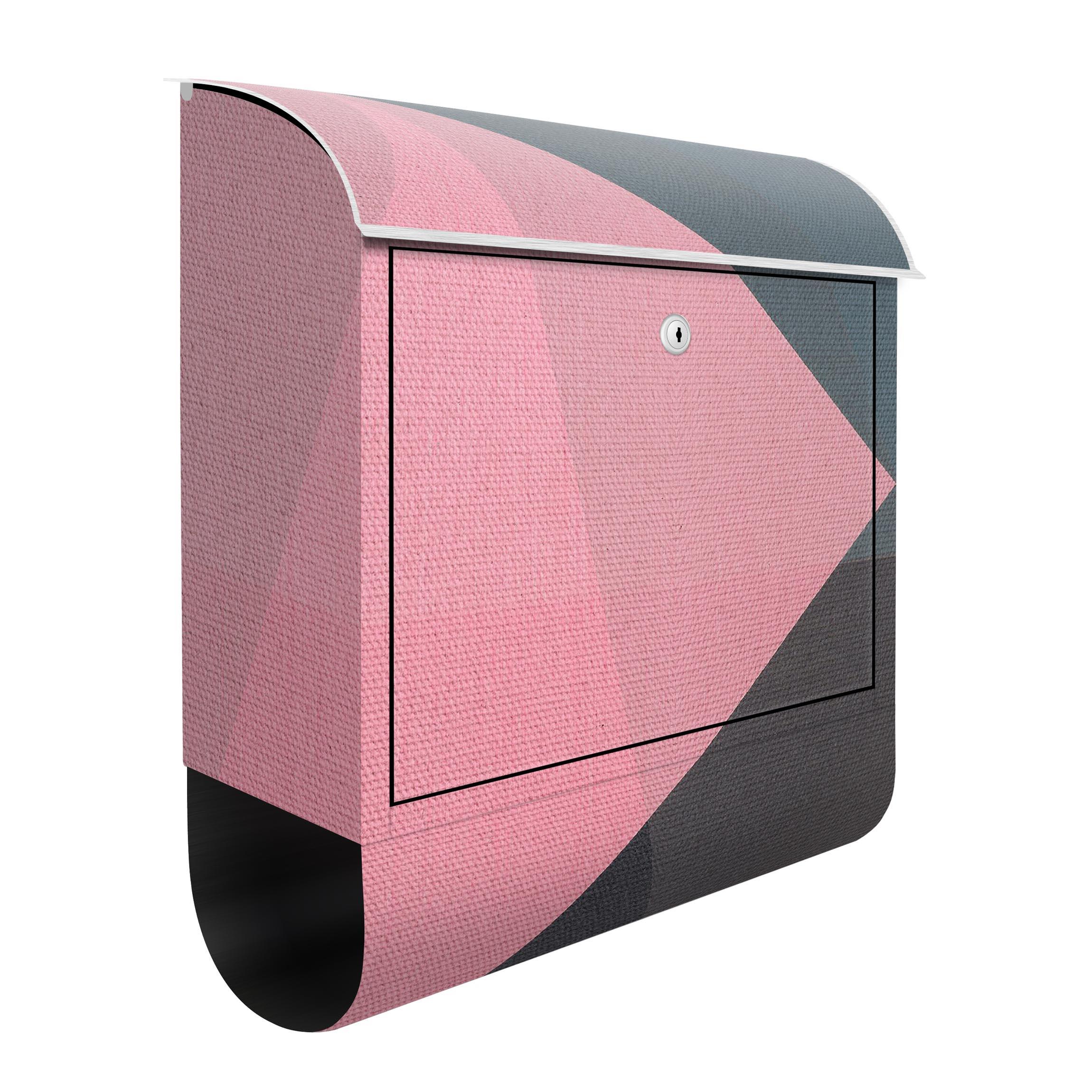 Briefkasten Rosa Transparenz Geometrie